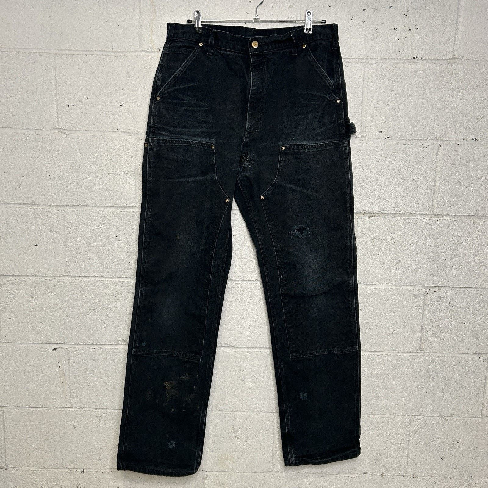 Carhartt Vintage Carhartt DoubleKnee Carpenter Pants “Black” B01 BLK Size US 36 / EU 52 - 1 Thumbnail