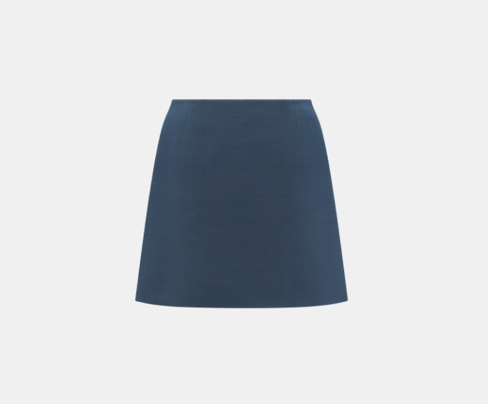 Dior o1w1db10925 421J45 Flared Mini Skirt in Blue Size 27" / US 4 / IT 40 - 1 Thumbnail