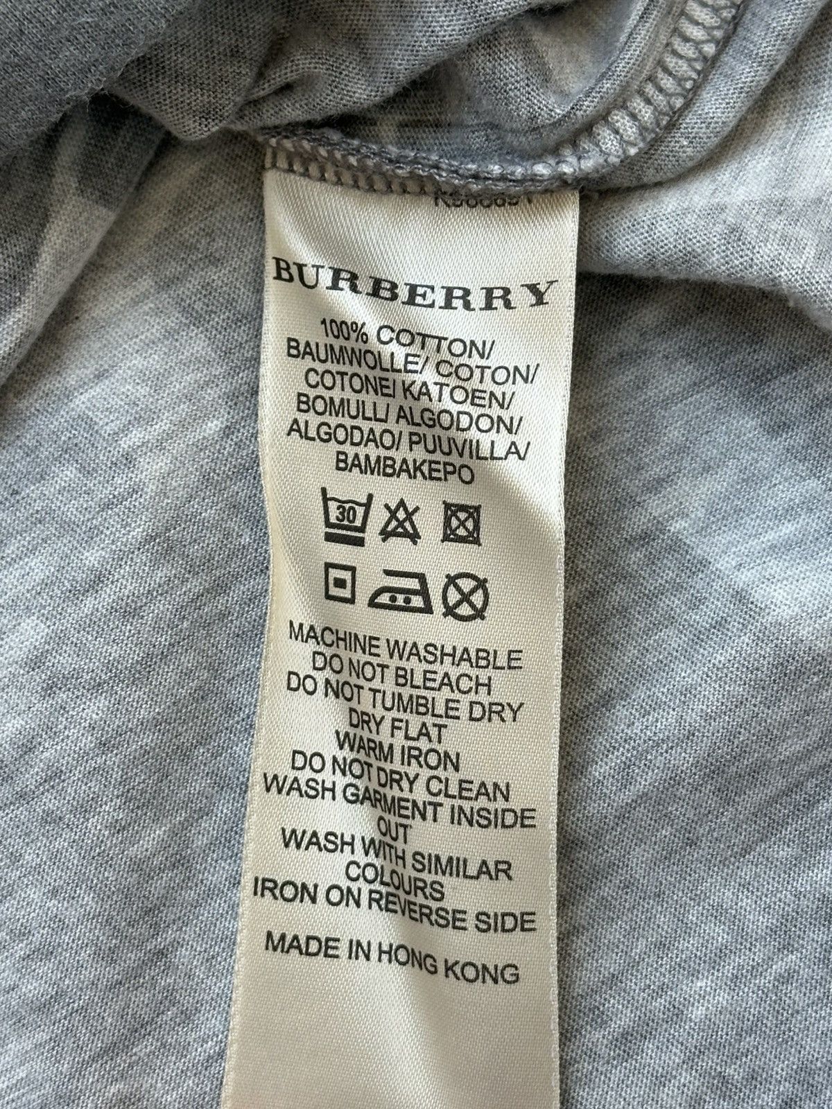 Burberry Burberry Brit Archive Vintage Logo Grey T-Shirt Size US L / EU 52-54 / 3 - 6 Thumbnail