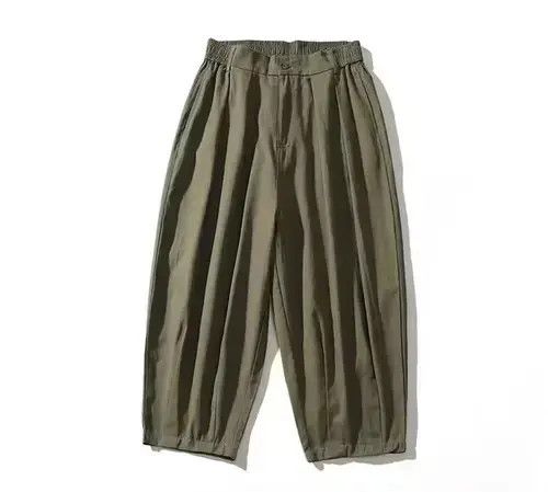 Other 20SS Indigo Union Japan Olive Loose Carrot Pants Size US 32 / EU 48 - 1 Thumbnail
