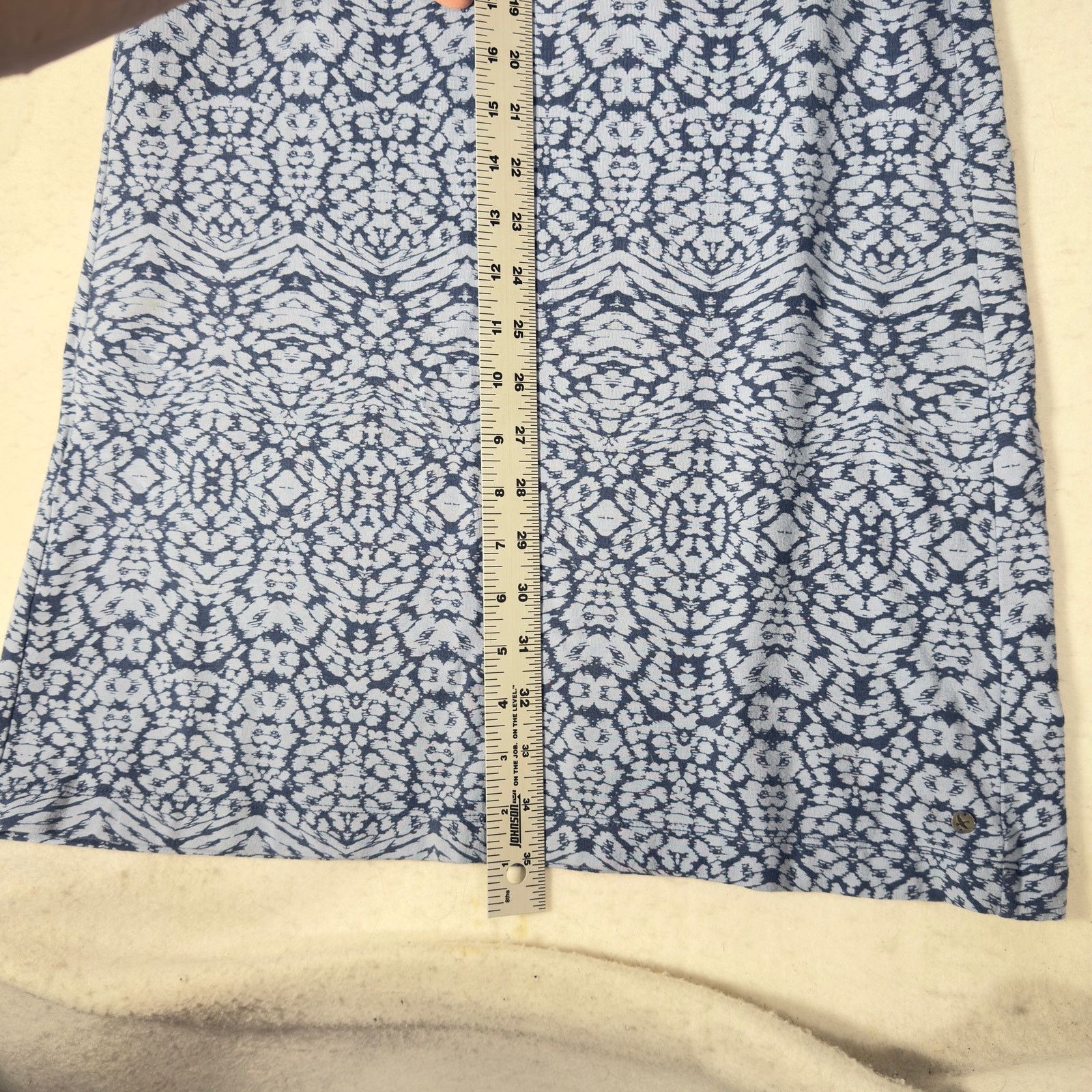 Eddie Bauer Eddie Bauer Sleeveless Sun Dress Woman Sm. Blue Batik Boho Size S / US 4 / IT 40 - 7 Thumbnail