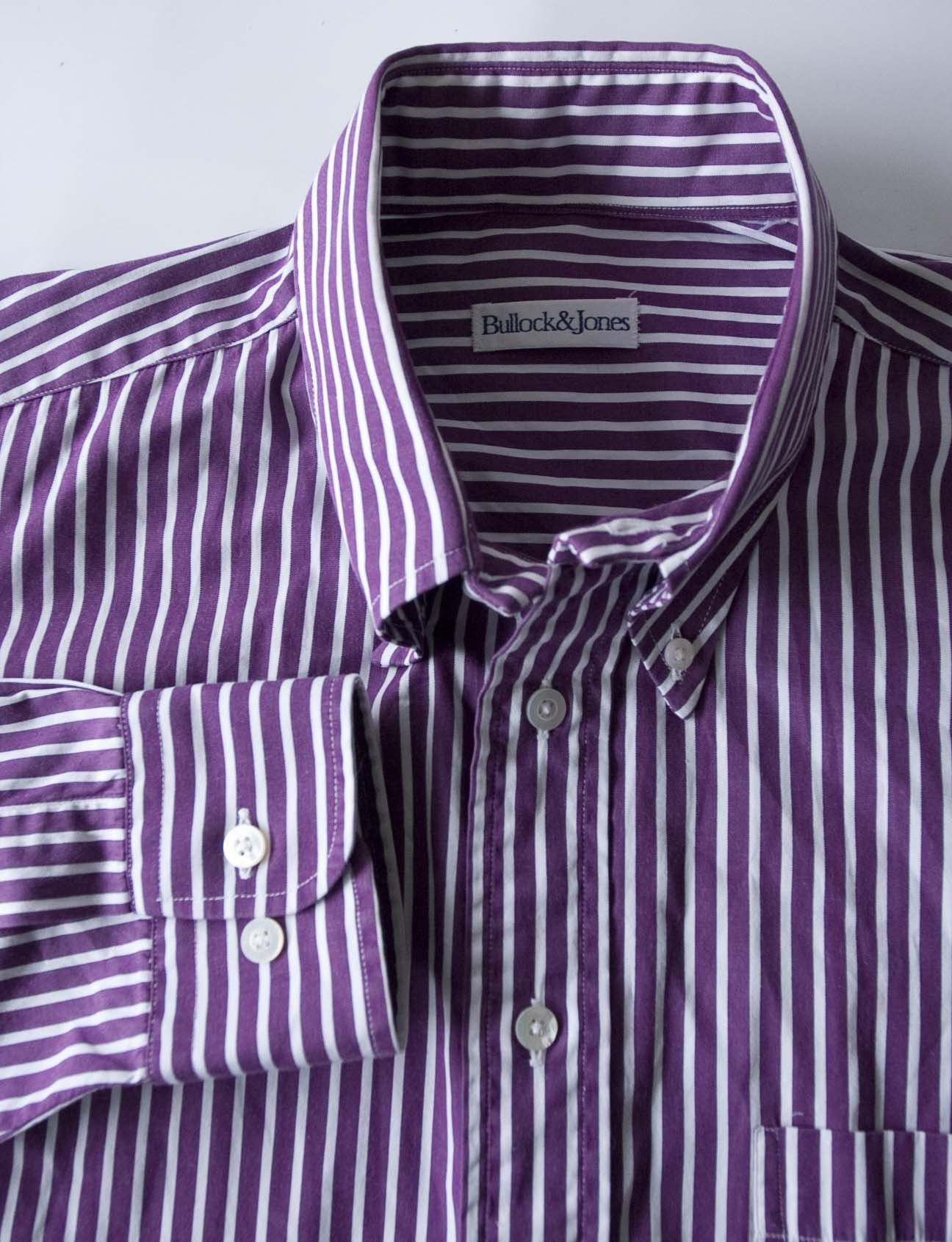 Bullock & Jones Bullock & Jones Shirt Purple /White Size XL Made in USA Size US XL / EU 56 / 4 - 1 Thumbnail