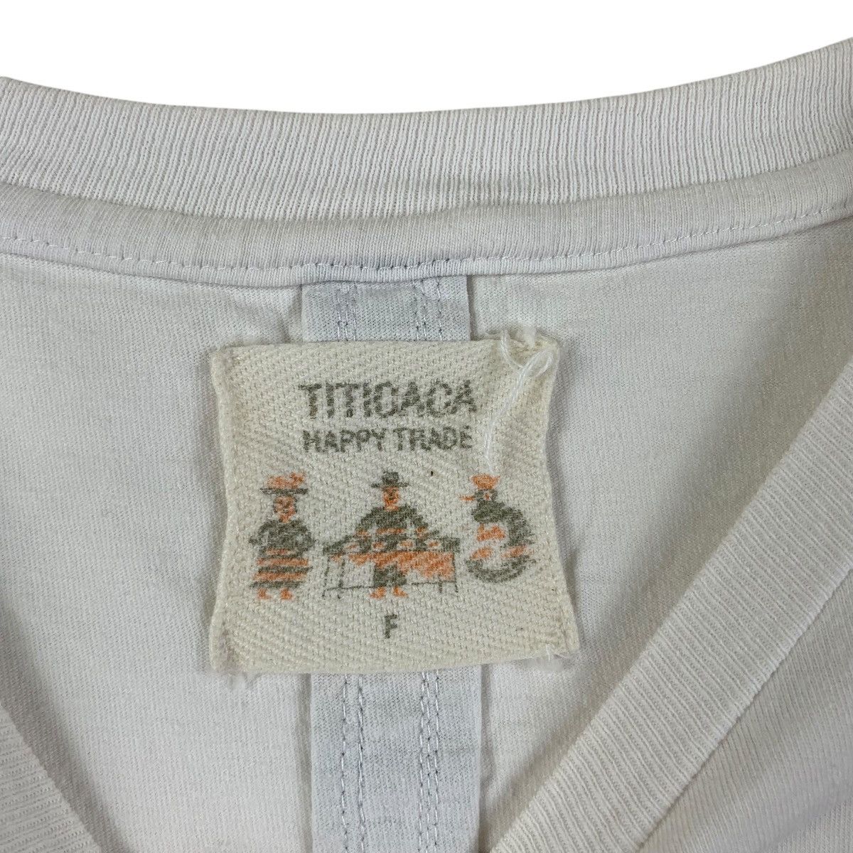 Vintage TITICACA HAPPY TRADE Aztec Navajo Pocket Tee Shirt