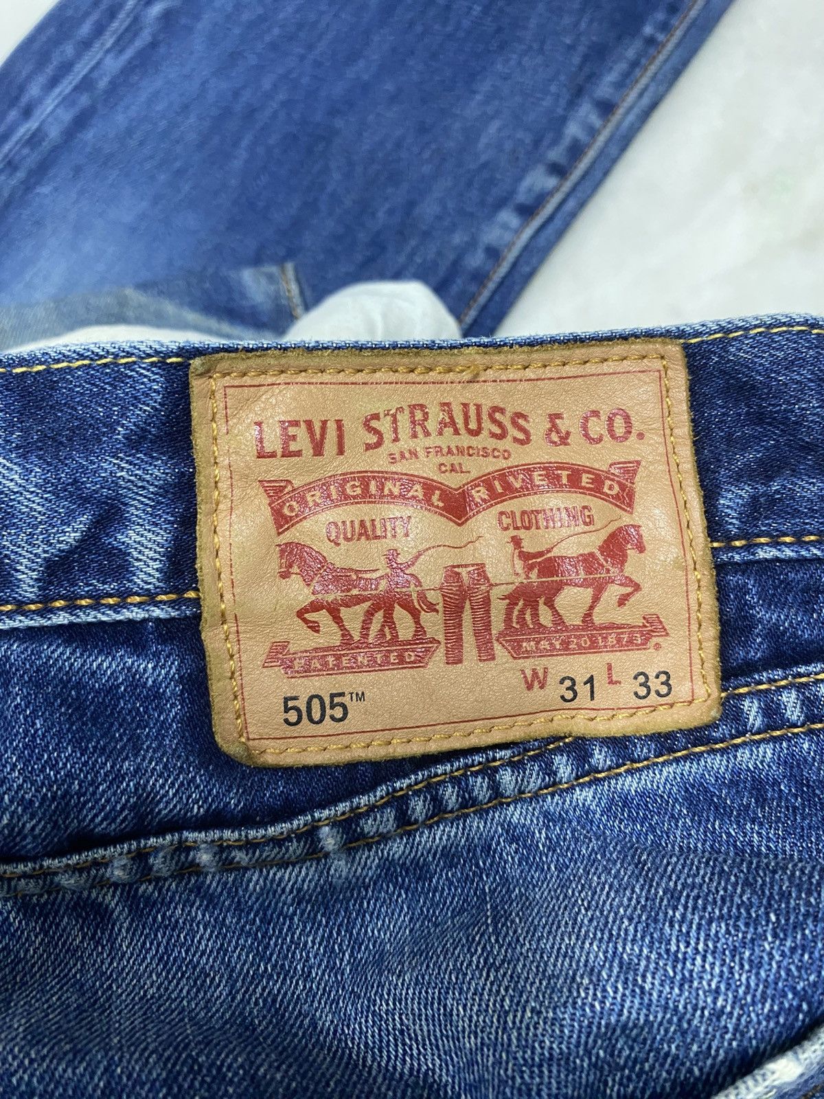 Levi's Size 31x26 Vintage Levis Distressed Jeans Faded Pants Denim Size US 31 - 14 Thumbnail
