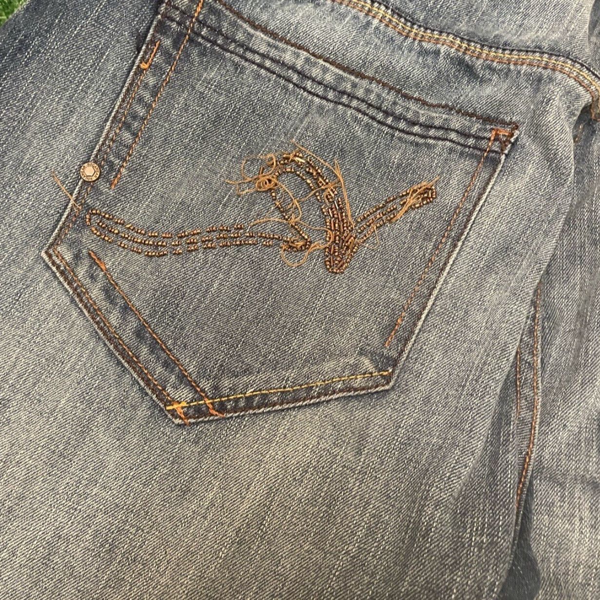Rocawear VINTAGE Rocawear Baggy Jeans Mens Size 36 Wide-Leg Pockets Logo Grunge Skater Y2K 90s Hip Hop Mens Size US 36 / EU 52 - 6 Thumbnail
