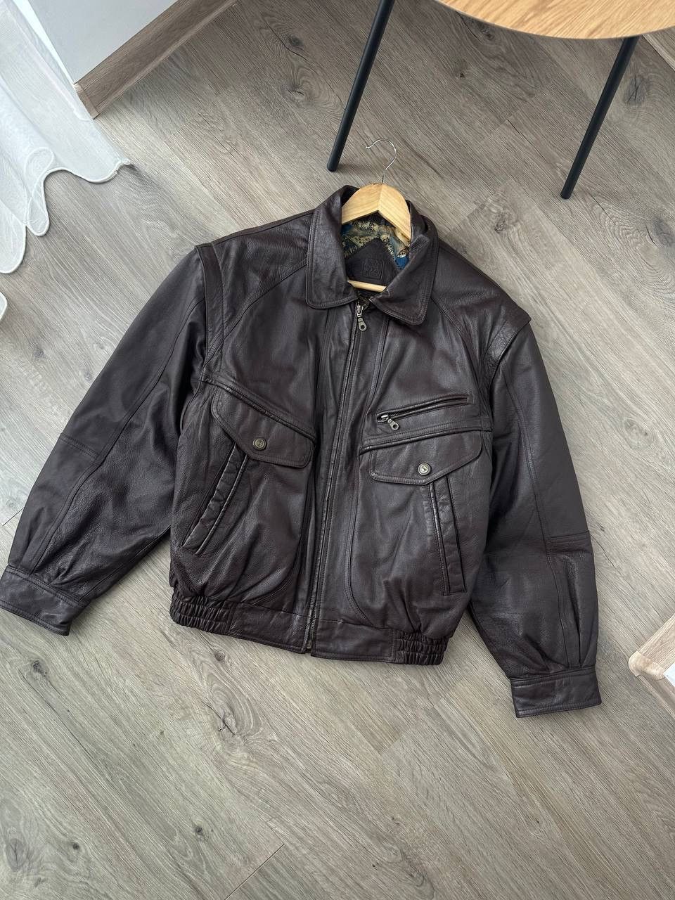 Genuine Leather × Japanese Brand × Vintage Vintage Japanese Genuine Leather Transformer Pocket Jacket Size US L / EU 52-54 / 3 - 3 Thumbnail
