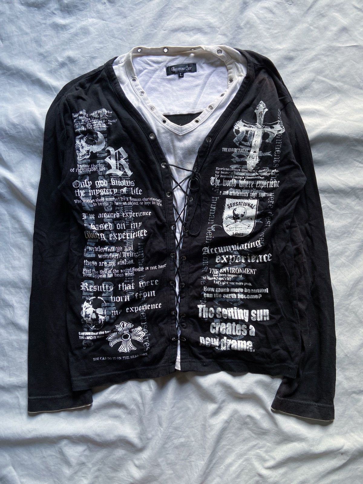 Beauty Beast BEAUMONT CARR DOUBLE LAYER SKULL LONG SLEEVE Size US M / EU 48-50 / 2 - 1 Thumbnail