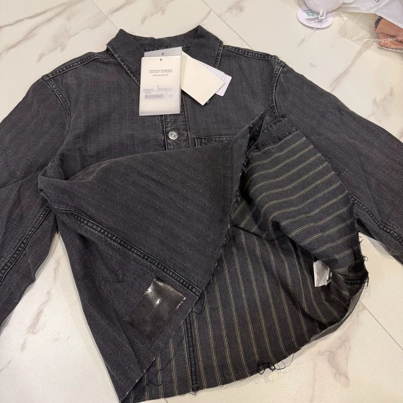 Our Legacy Our Legacy size48 Water-washed striped denim jacket Size US M / EU 48-50 / 2 - 2 Thumbnail