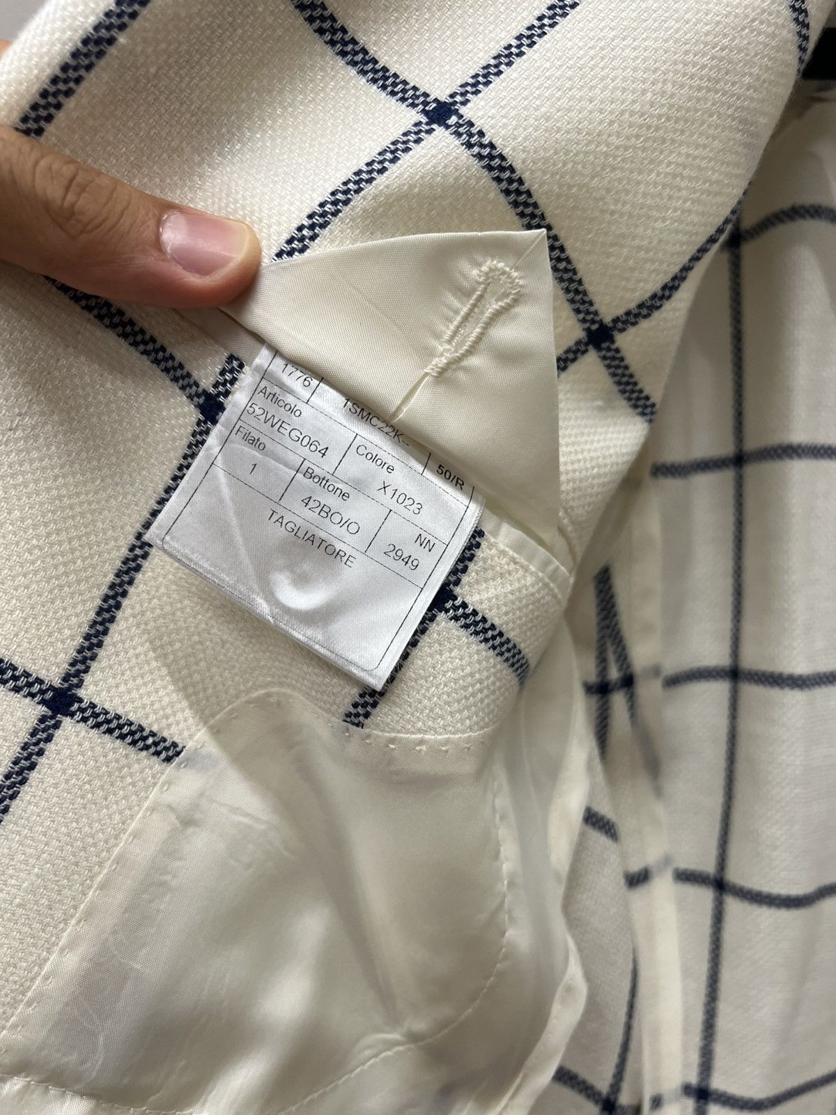 Tagliatore Tagliatore Blazer Linen/Virgin Wool Size 40R - 9 Thumbnail