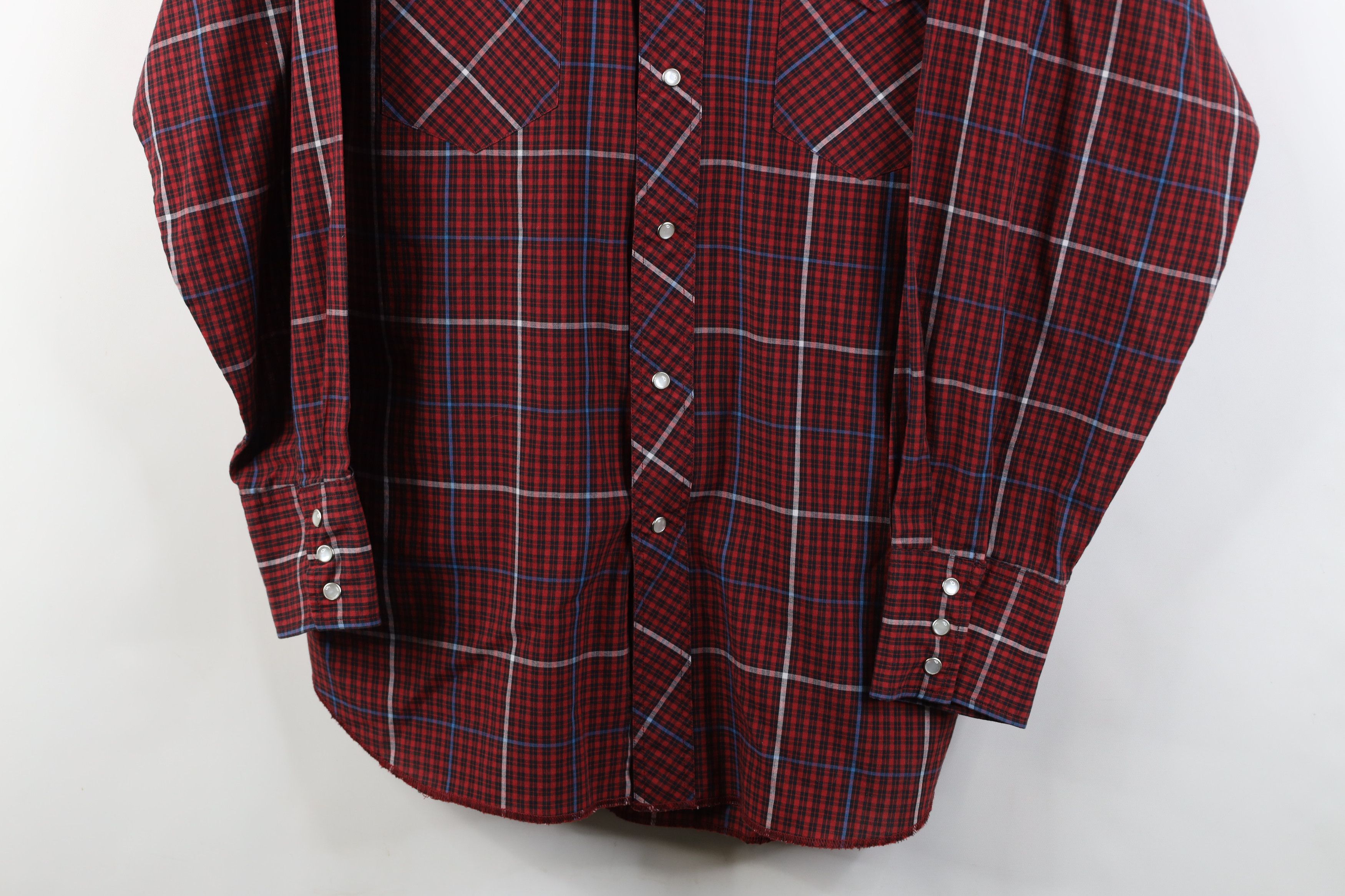 Vintage Vintage 80s 90s Rockabilly Cowboy Snap Button Shirt Plaid Size US L / EU 52-54 / 3 - 3 Thumbnail