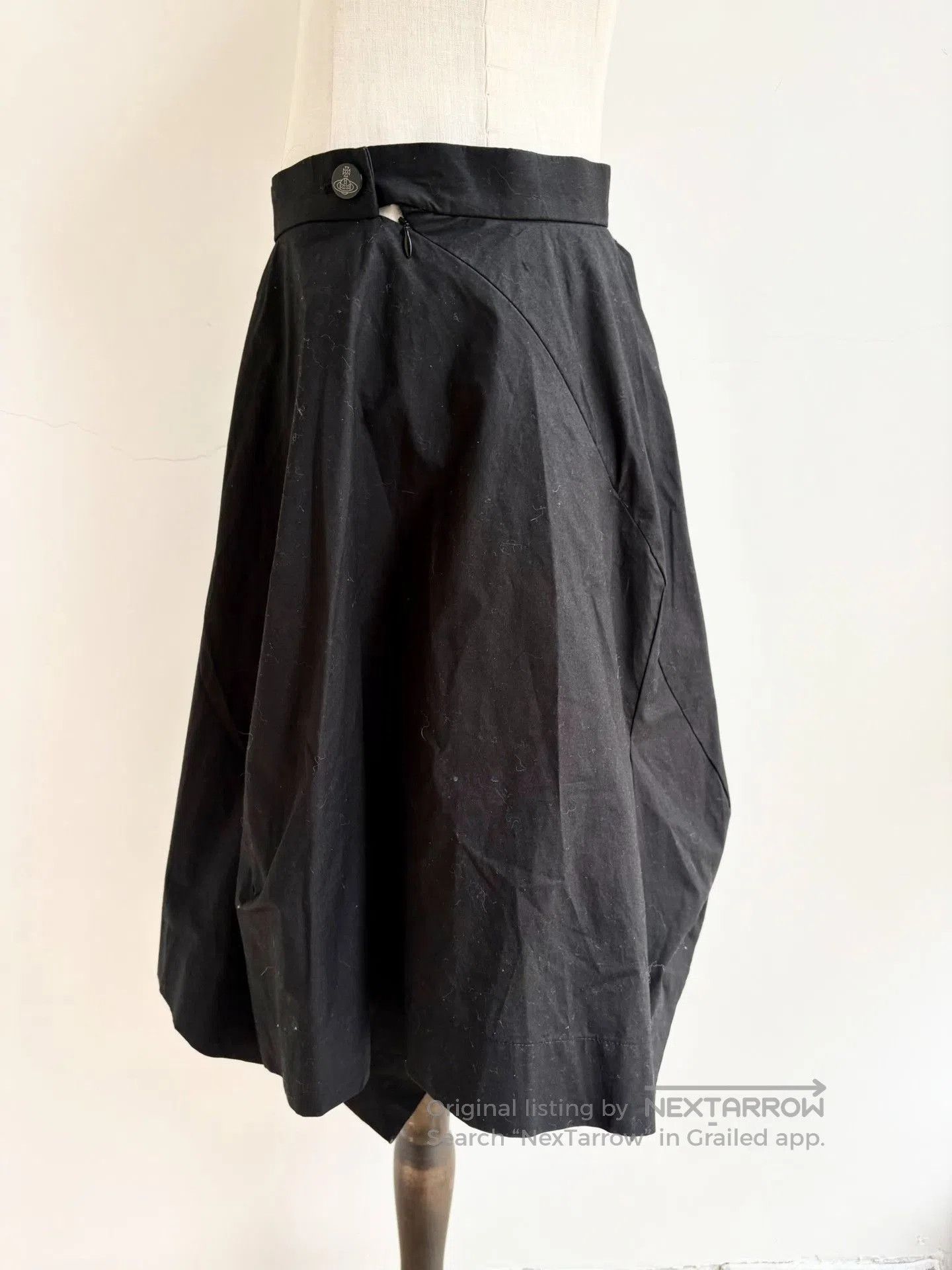 Vivienne Westwood Vivienne Westwood Vintage Black Asymmetrical Skirt. Size 35" - 4 Thumbnail