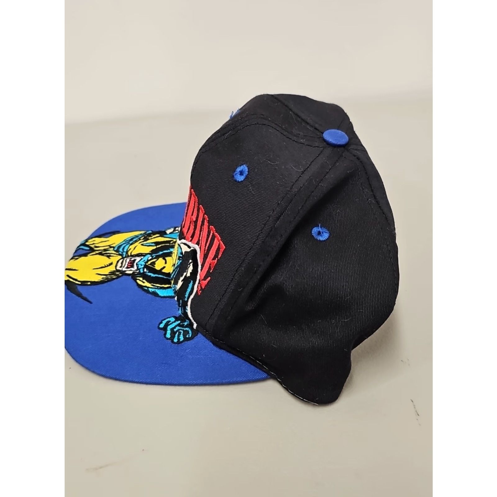 Vintage VINTAGE Wolverine Marvel Comics X-Men Mutant Gear Snapback Hat Cap Men Adjustable Black/Green 90s X-Men Wolverine Snapback Mens Size ONE SIZE - 6 Thumbnail