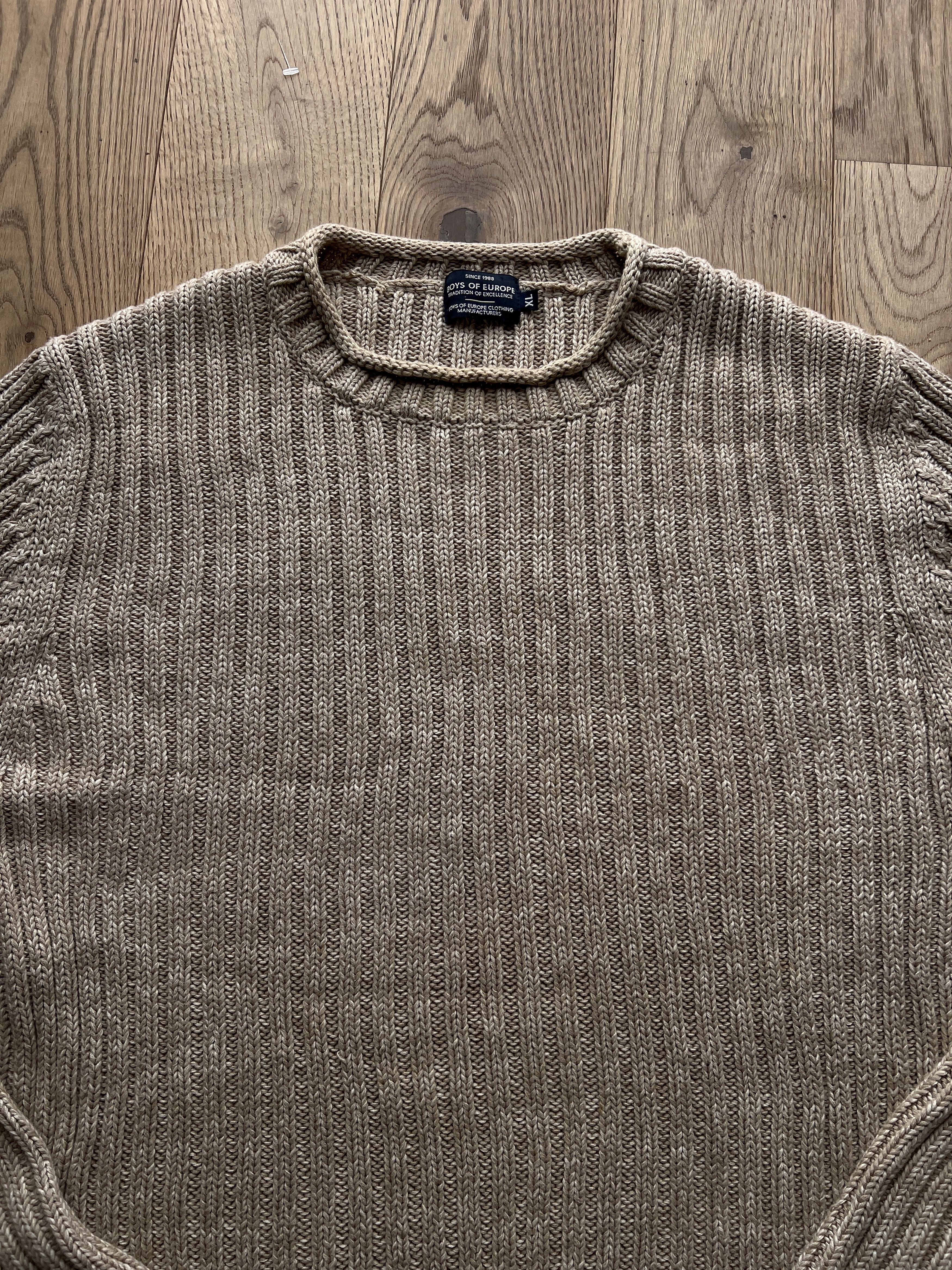 Vintage Y2K ribbed knit sweater vintage 2000s japanese striped baggy Size US XL / EU 56 / 4 - 2 Thumbnail