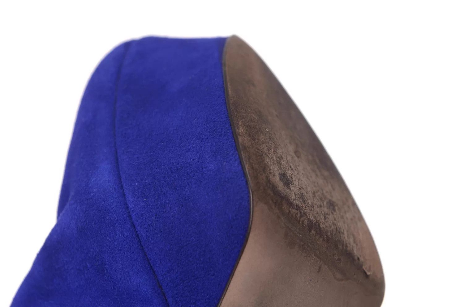 Sergio Rossi Sergio Rossi Royal Blue Suede Boots 37.5 Size US 7 / IT 37 - 8 Thumbnail