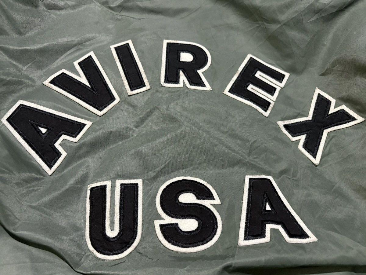Avirex Vintage Avirex AVIREX USA script Bomber Jacket Army green Size US XXL / EU 58 / 5 - 3 Thumbnail