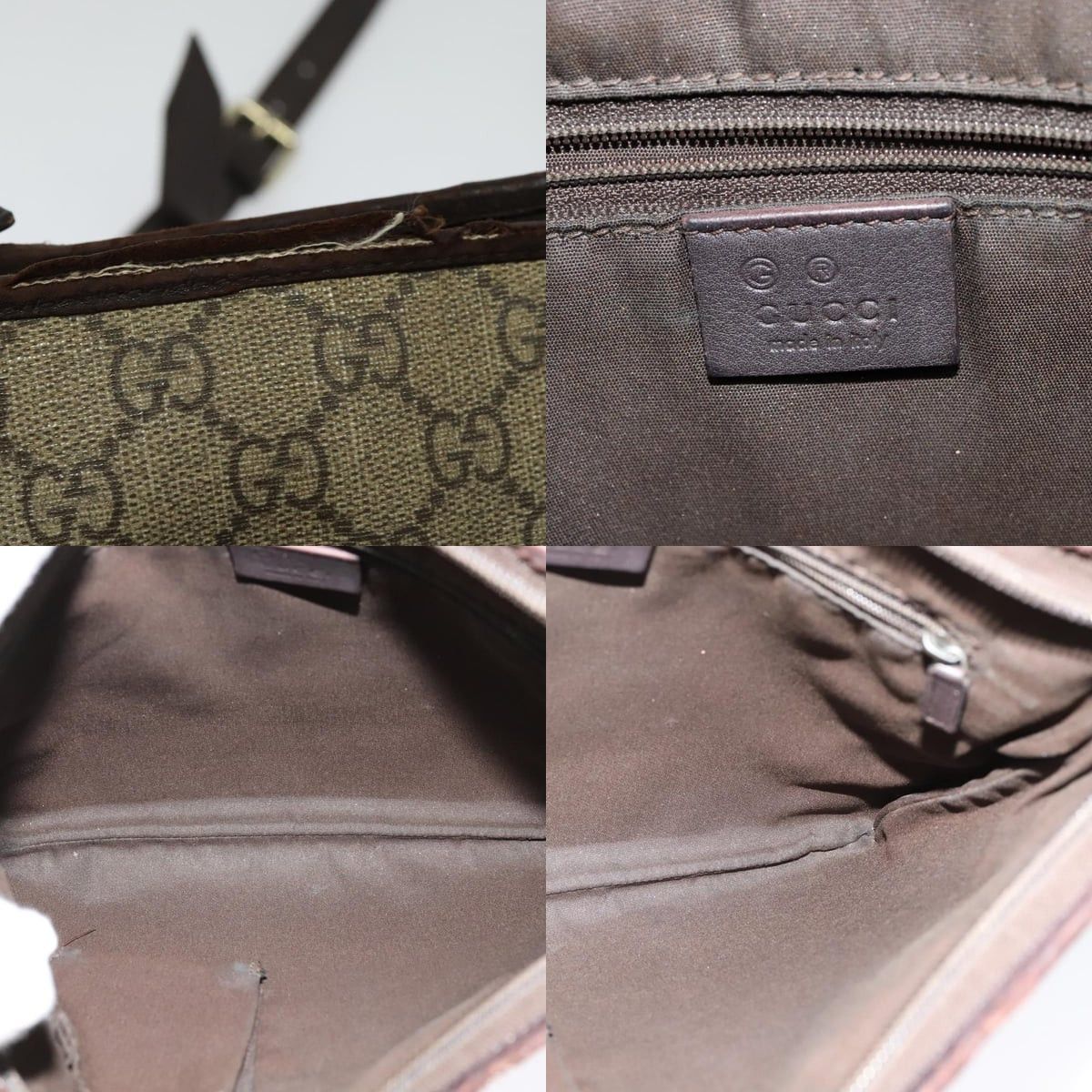 Gucci GUCCI GG Supreme Shoulder Bag Pvc Outlet Beige Silver Size ONE SIZE - 11 Thumbnail