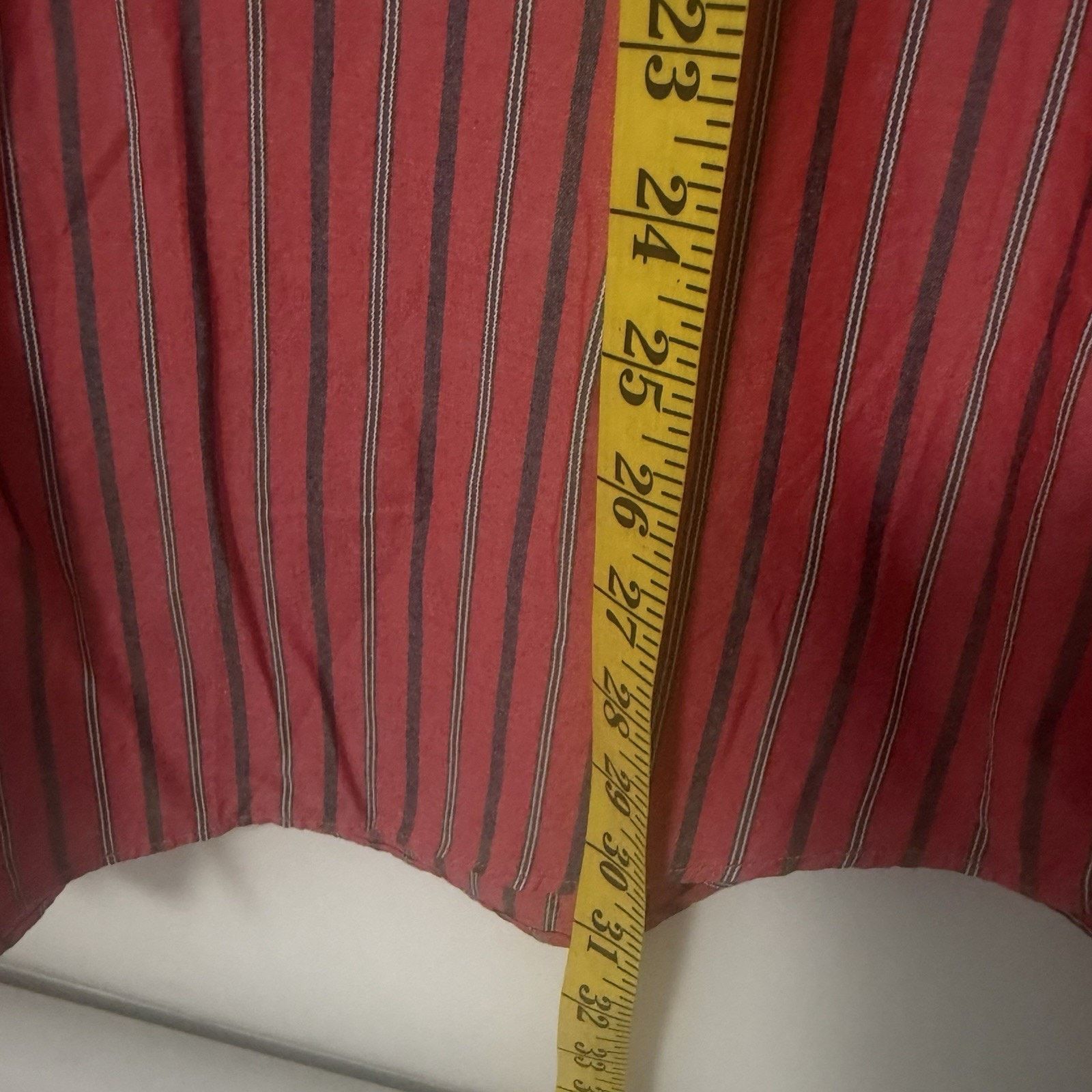 Banana Republic Banana Republic Slim Fit Striped Shirt Red Preppy Career Size US L / EU 52-54 / 3 - 7 Thumbnail