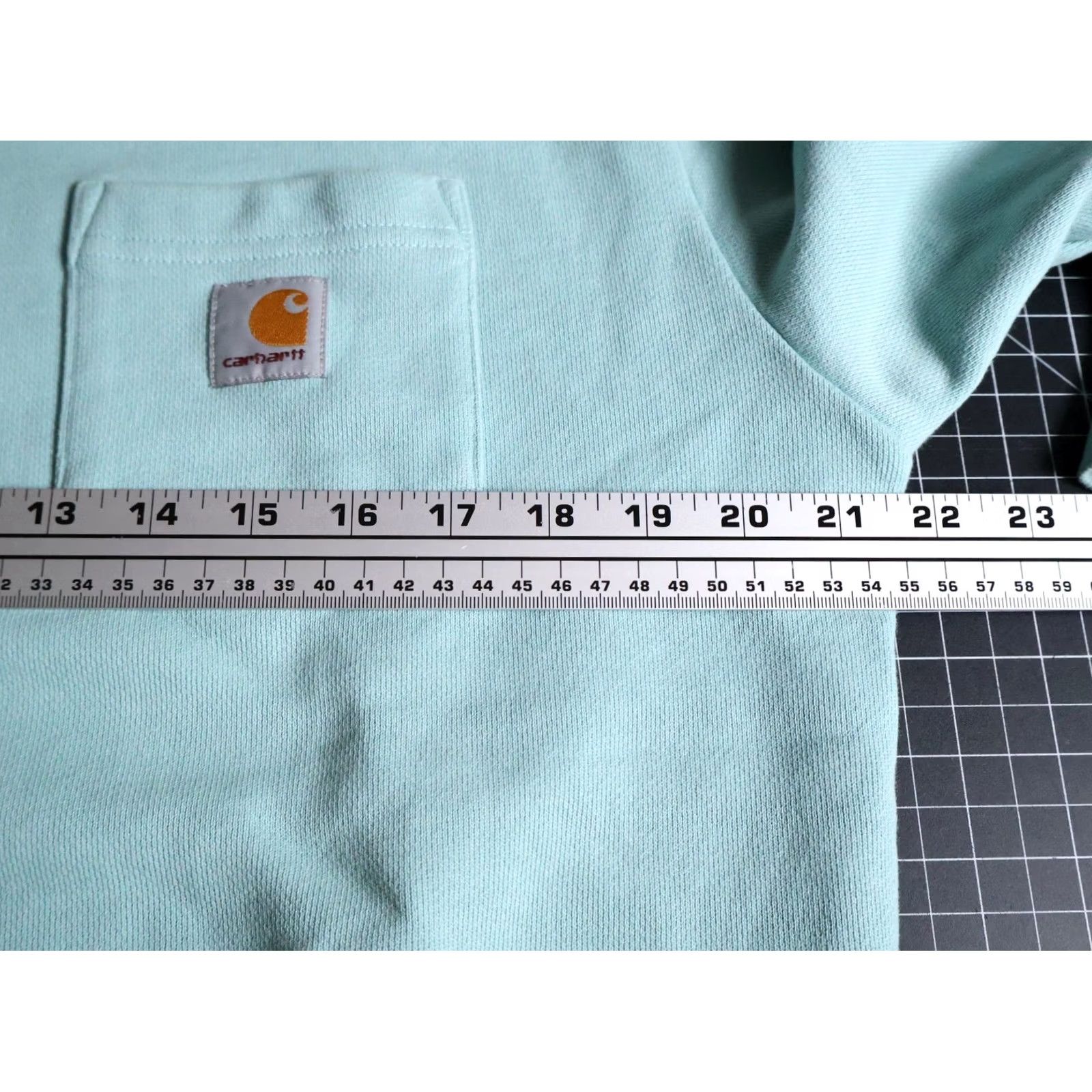 Carhartt Wip Carhartt WIP Sweatshirt Men Small Mint Green Pocket Loose French Terry Size US S / EU 44-46 / 1 - 5 Thumbnail