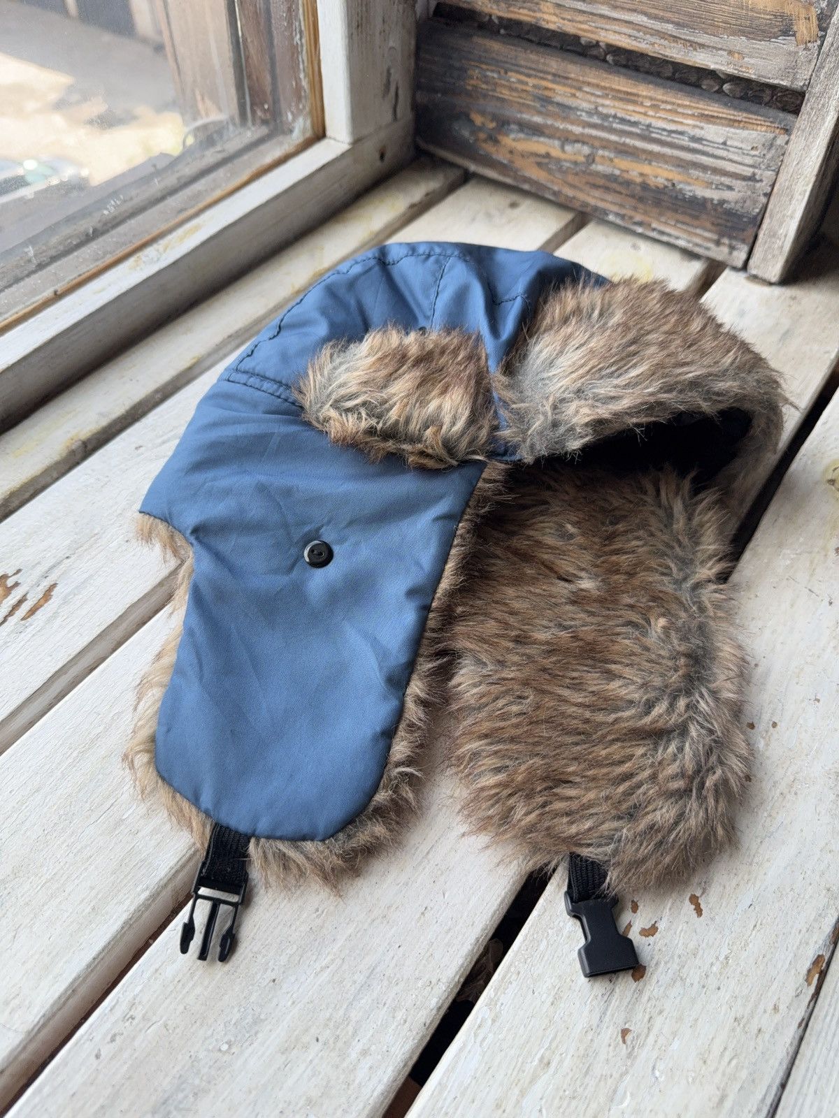 Japanese Brand × Vintage Y2K Vintage Fuzzy Hat Mohair knit Ushanka Beauty Beast Size ONE SIZE - 2 Thumbnail