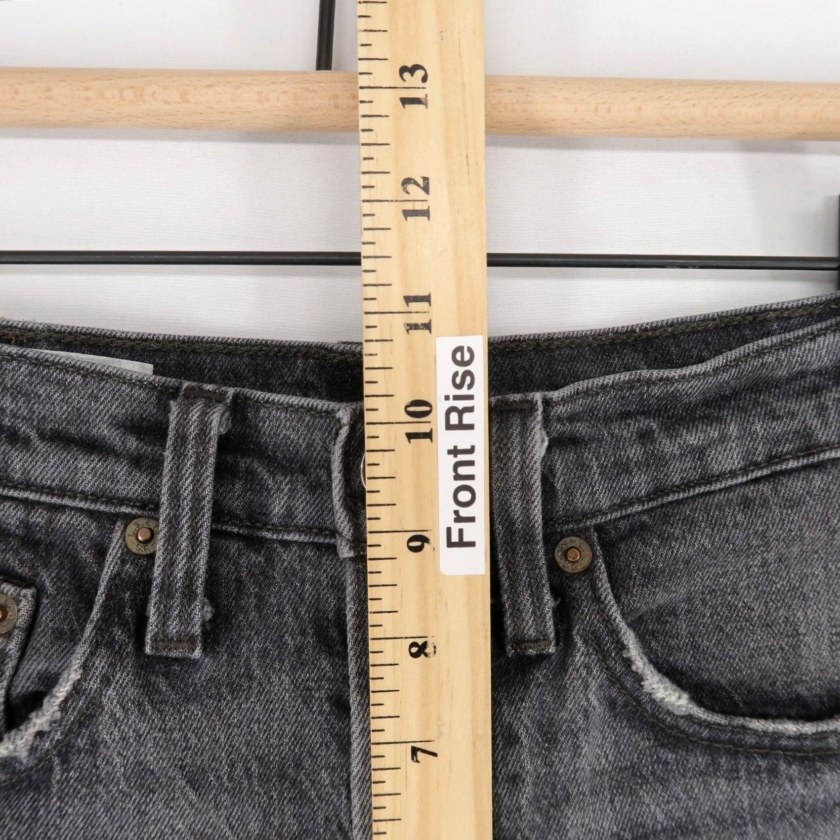 Levi's VINTAGE Levi's 501 Jeans Womens 26 Black High Rise Button Fly Stretch Denim 5-Pocket Mens Girls Size 26" / US 2 / IT 38 - 6 Thumbnail