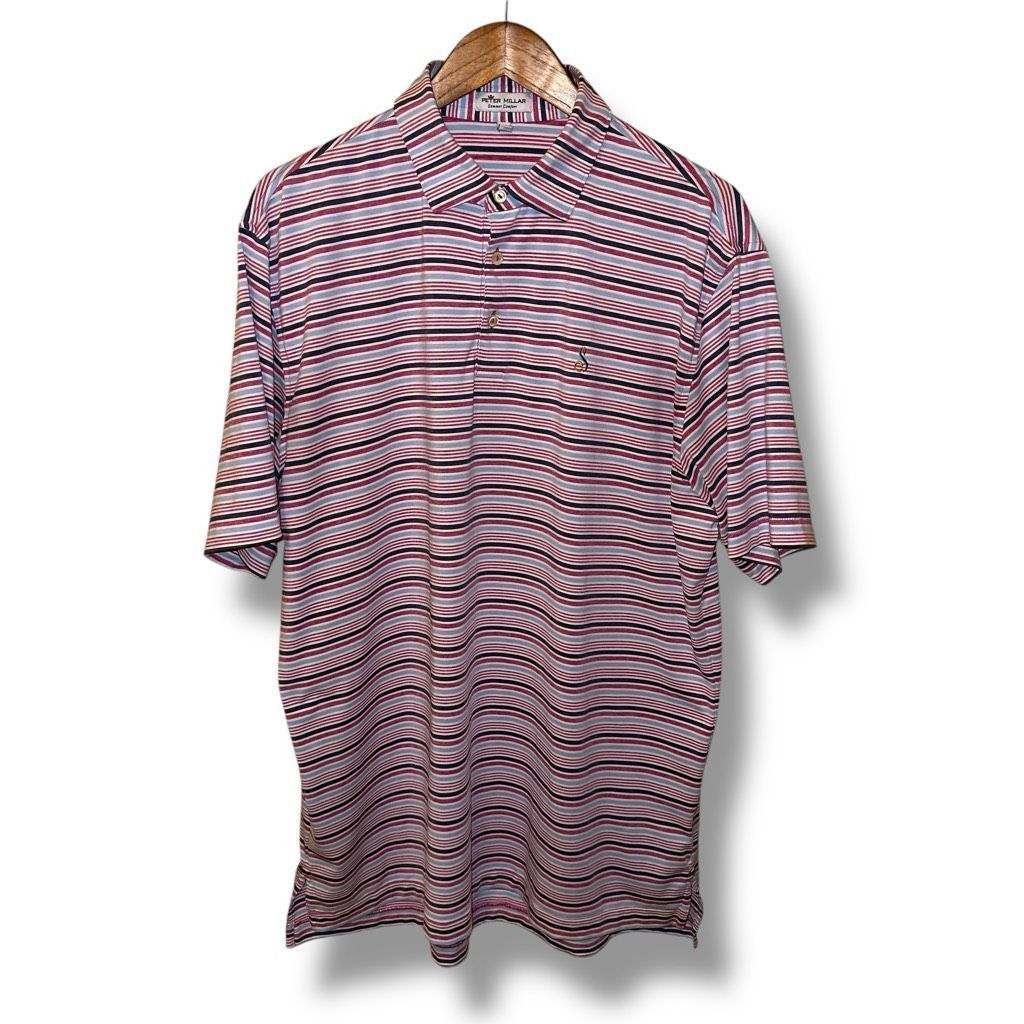 Peter Millar Peter Millar Summer Comfort Striped Golf Polo Shirt L Size US L / EU 52-54 / 3 - 1 Thumbnail