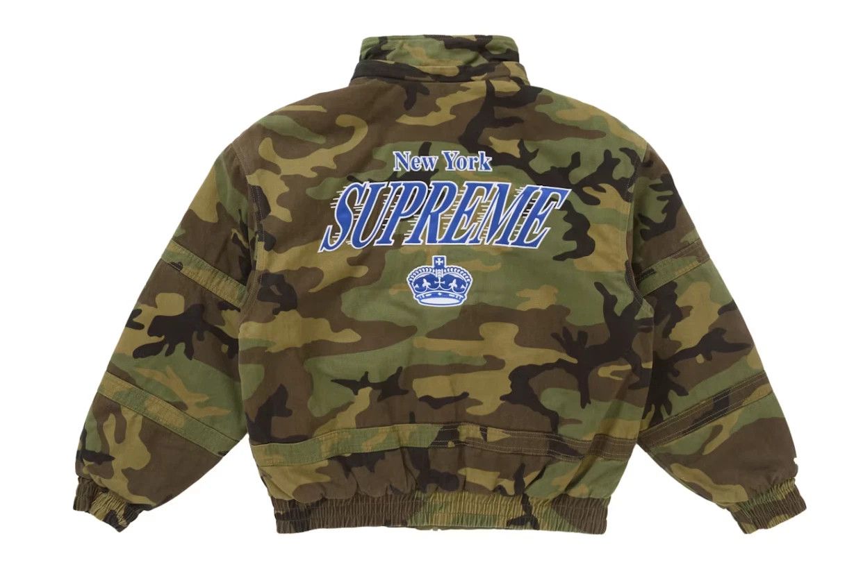 Mitchell & Ness × Supreme Supreme x Mitchell & Ness Twill Stadium Jacket Camo FW24 Size US M / EU 48-50 / 2 - 3 Thumbnail