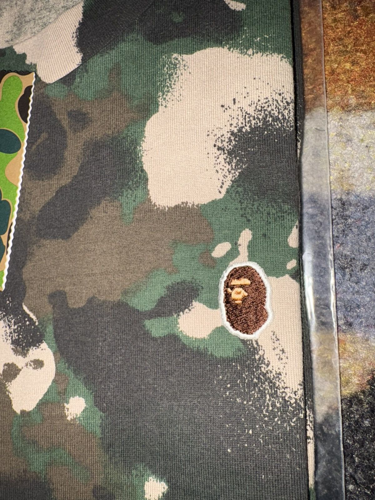Bape A Bathing Ape Khaki Map Camo Ape Head One Point T-Shirt Size US S / EU 44-46 / 1 - 4 Thumbnail