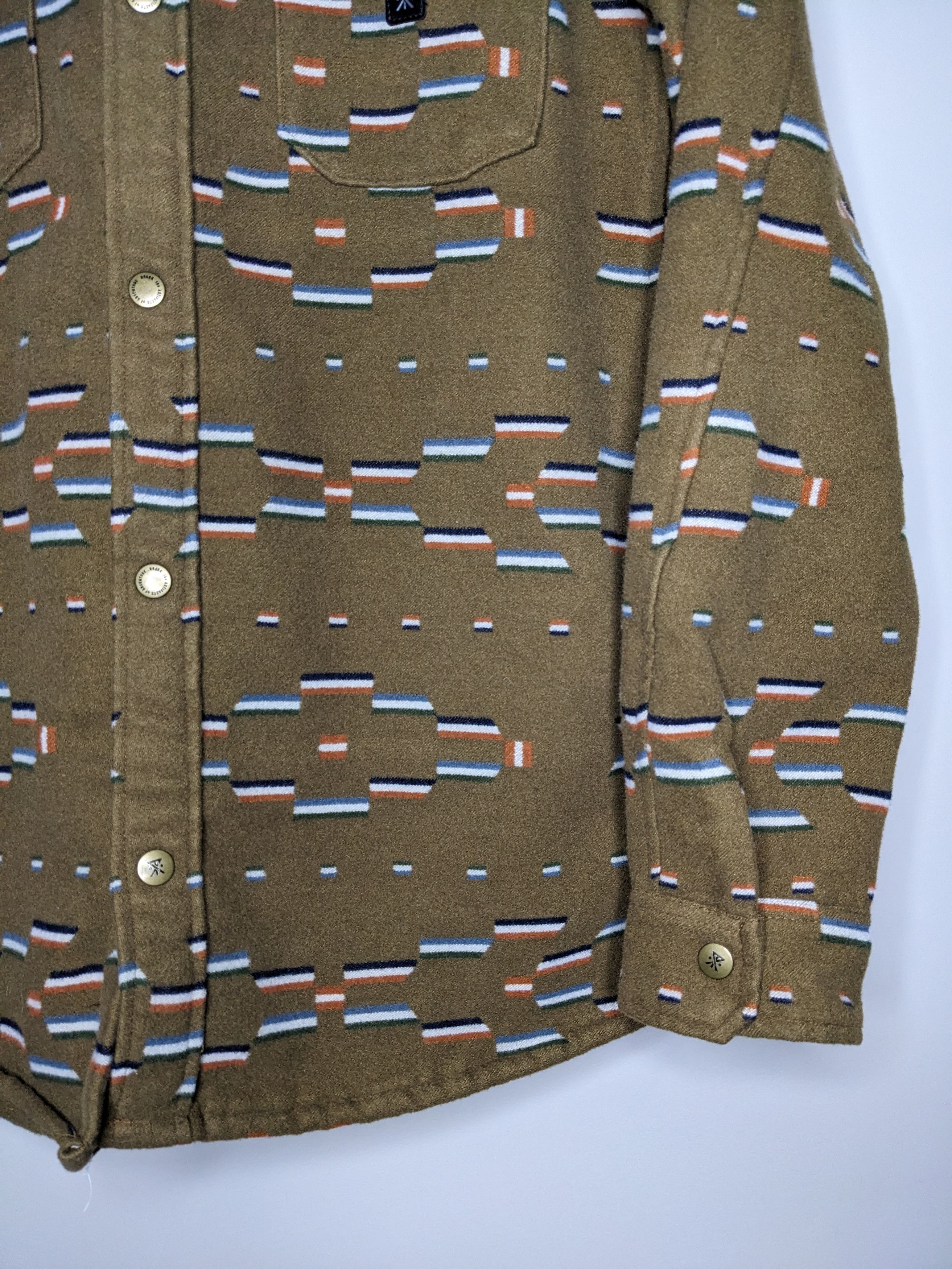 Roark Roark Flannel Jacquard Snap Shirt Large Aztec Southwestern Size US L / EU 52-54 / 3 - 2 Thumbnail