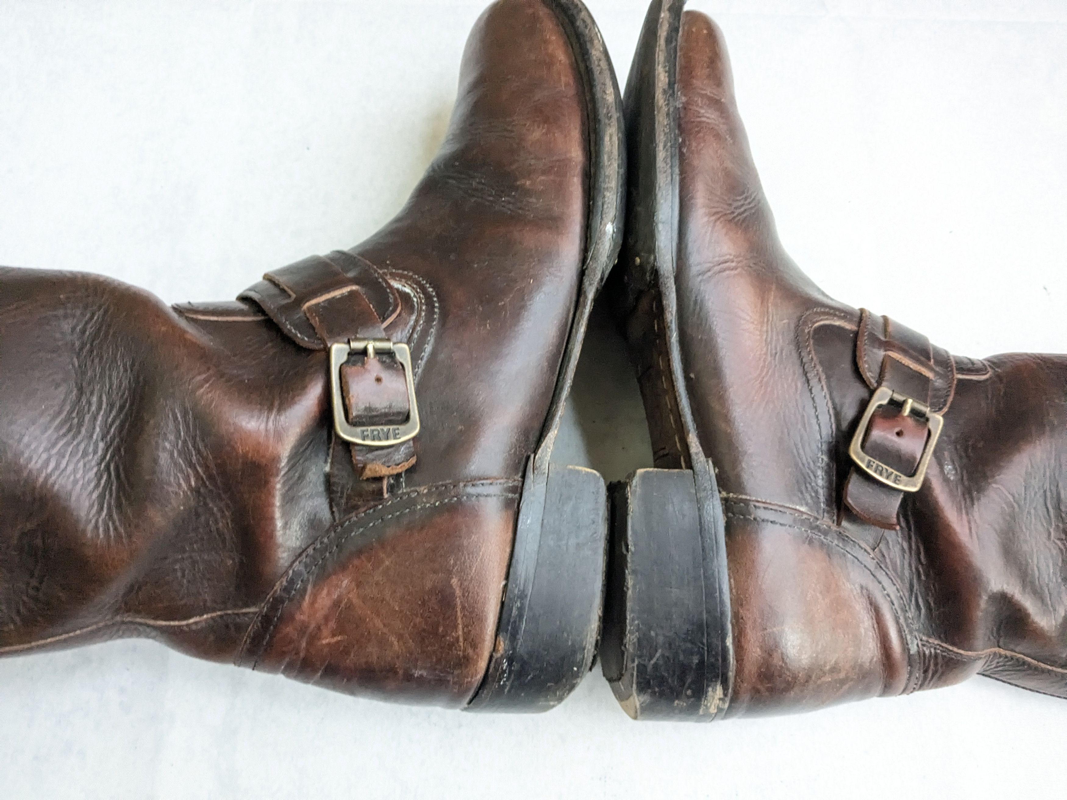 Frye Frye Engineer Boots Brown 10.5 Leather Buckle Size US 10.5 / EU 43-44 - 5 Thumbnail