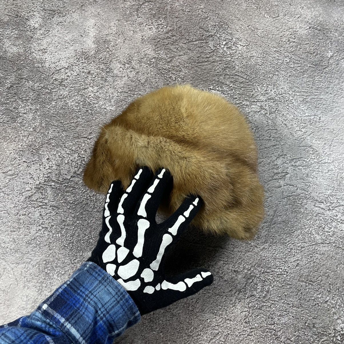 Vintage Vintage Y2K Fuzzy Tan Beanie Ushanka Hat Streetwear Indie OS Size ONE SIZE - 2 Thumbnail