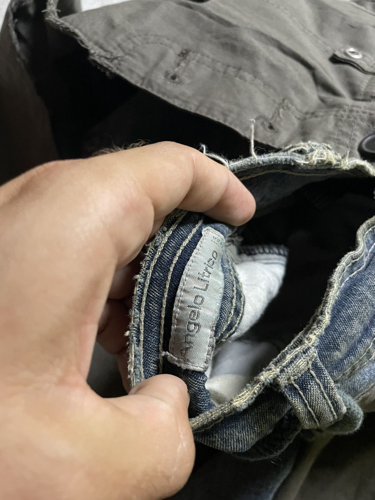 14th Addiction 2000s Skull 14th Addiction Flared Jeans Mud Wash Distressed Size US 34 / EU 50 - 21 Thumbnail