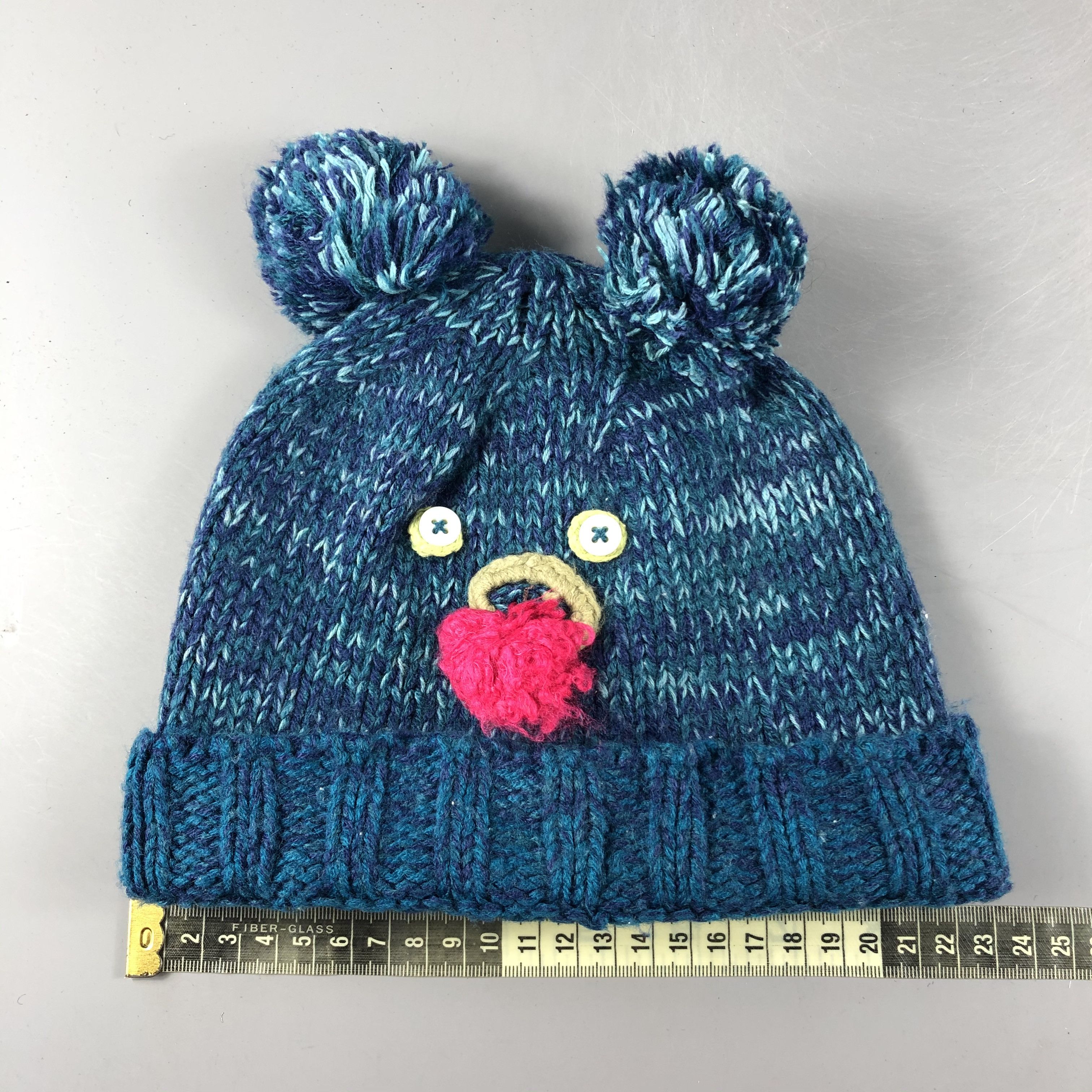 Other × Vintage Animal Face Knit Beanie Snow Hat Snow Cap -D168 Size ONE SIZE - 4 Thumbnail