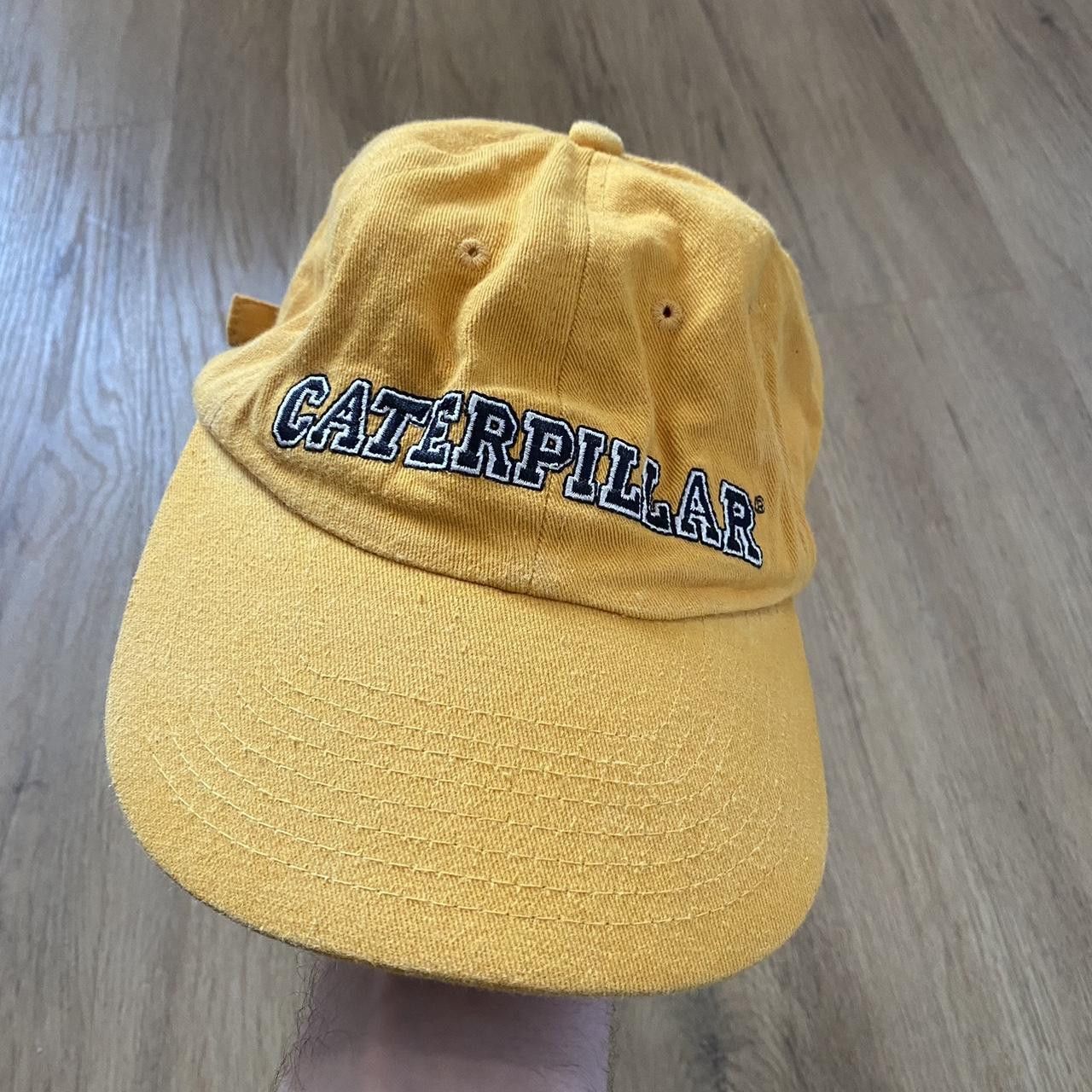 Caterpillar Yellow Caterpillar adjustable cap #workwear Vintage Size ONE SIZE - 2 Thumbnail