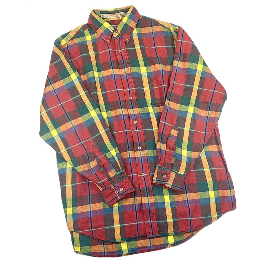 Gap Red Plaid Vintage Button Down Shirt Size US M / EU 48-50 / 2 - 2 Thumbnail