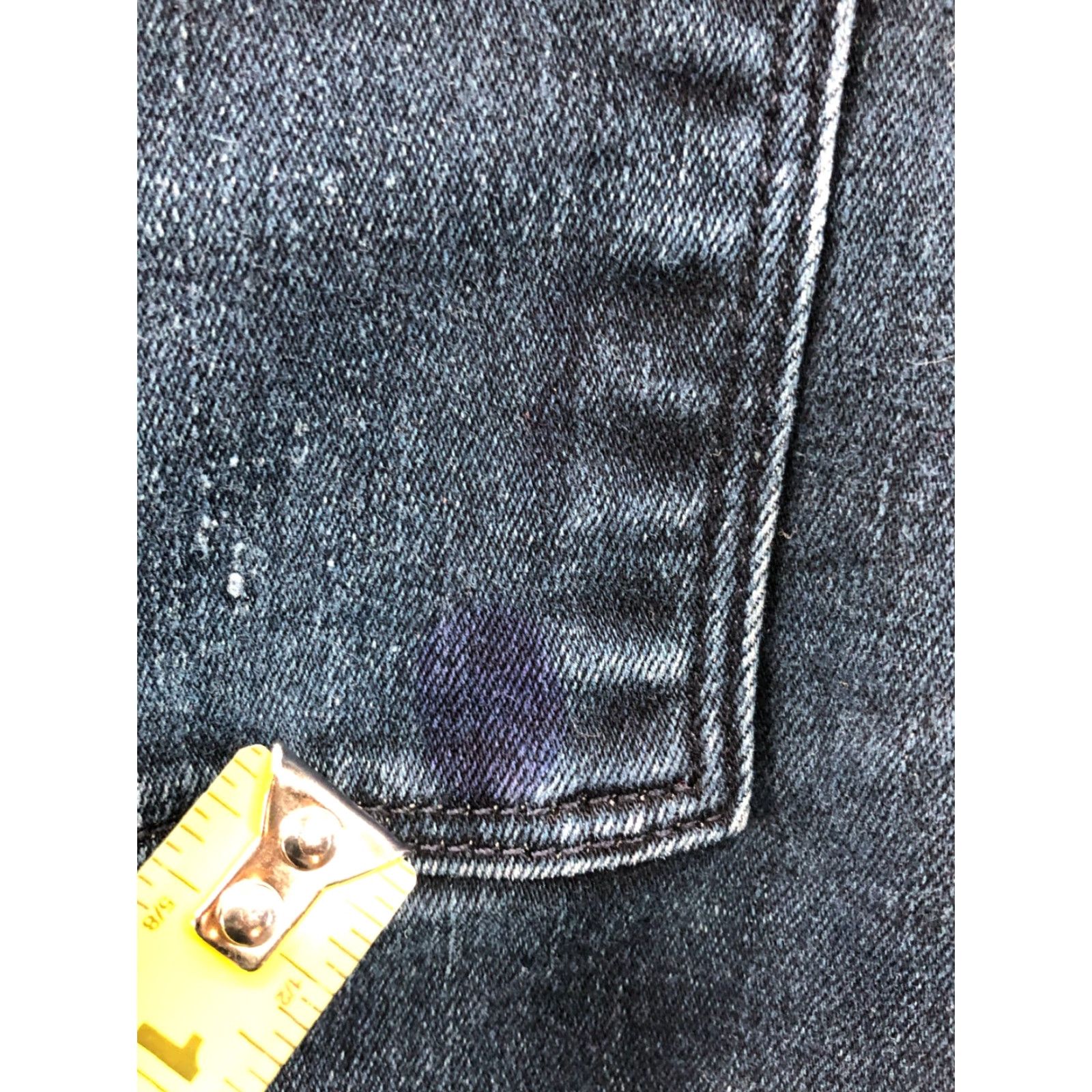 Levi's Levi's 711 Skinny Jeans Womens Size 27 Dark Wash Blue Flaw - 5-Pocket Denim Regular Rise Low Inseam 30" Size 27" / US 4 / IT 40 - 6 Thumbnail