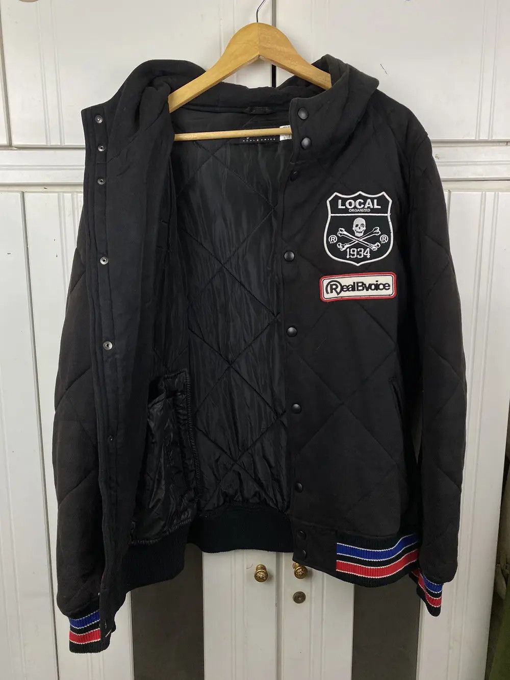 Vintage Vintage Real BVoice Varsity Jacket Black Size US XL / EU 56 / 4 - 8 Thumbnail