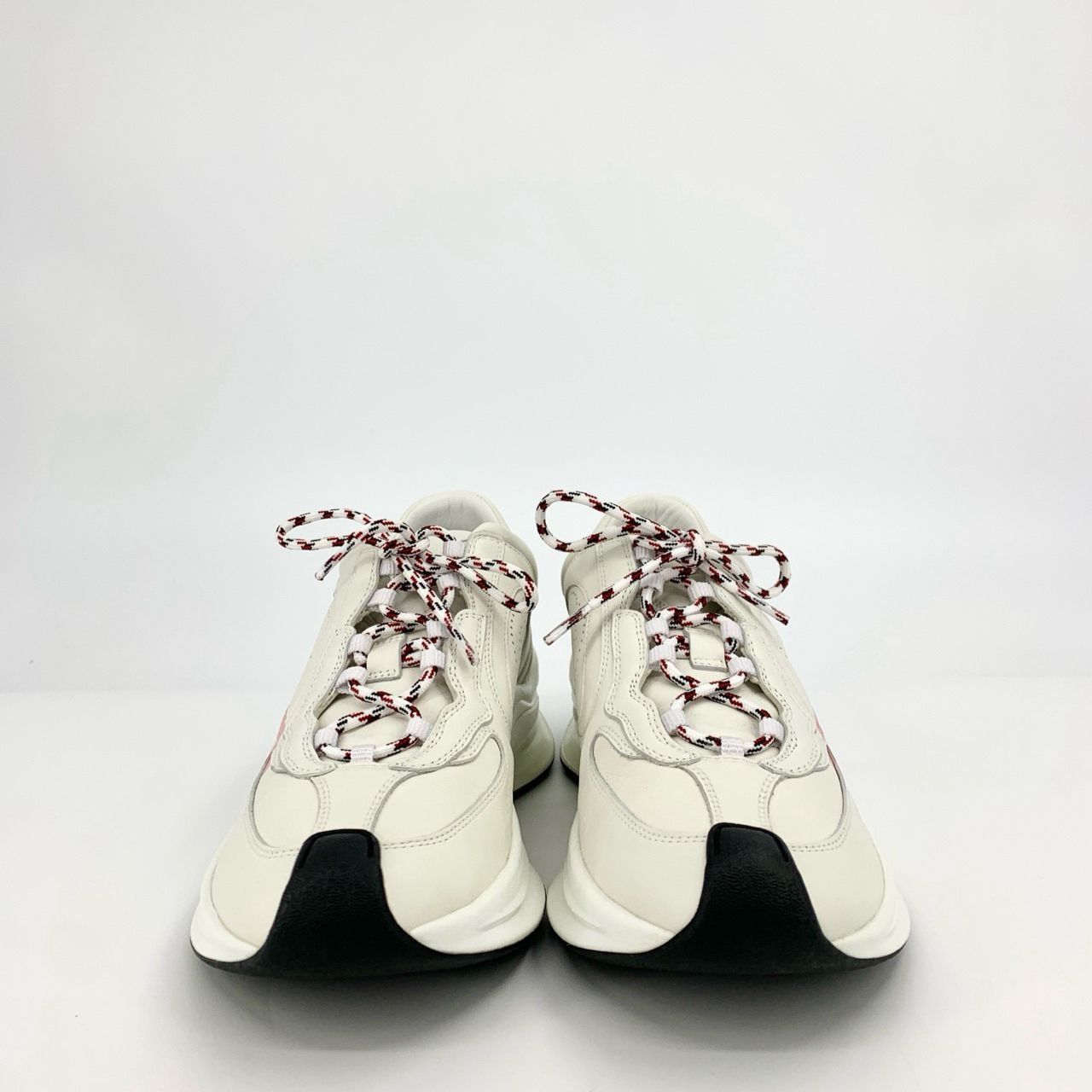 Gucci Gucci Womens White Lace-Up Low Top Sneakers 36.5 GG Logo Sol Size US 6.5 / IT 36.5 - 6 Thumbnail