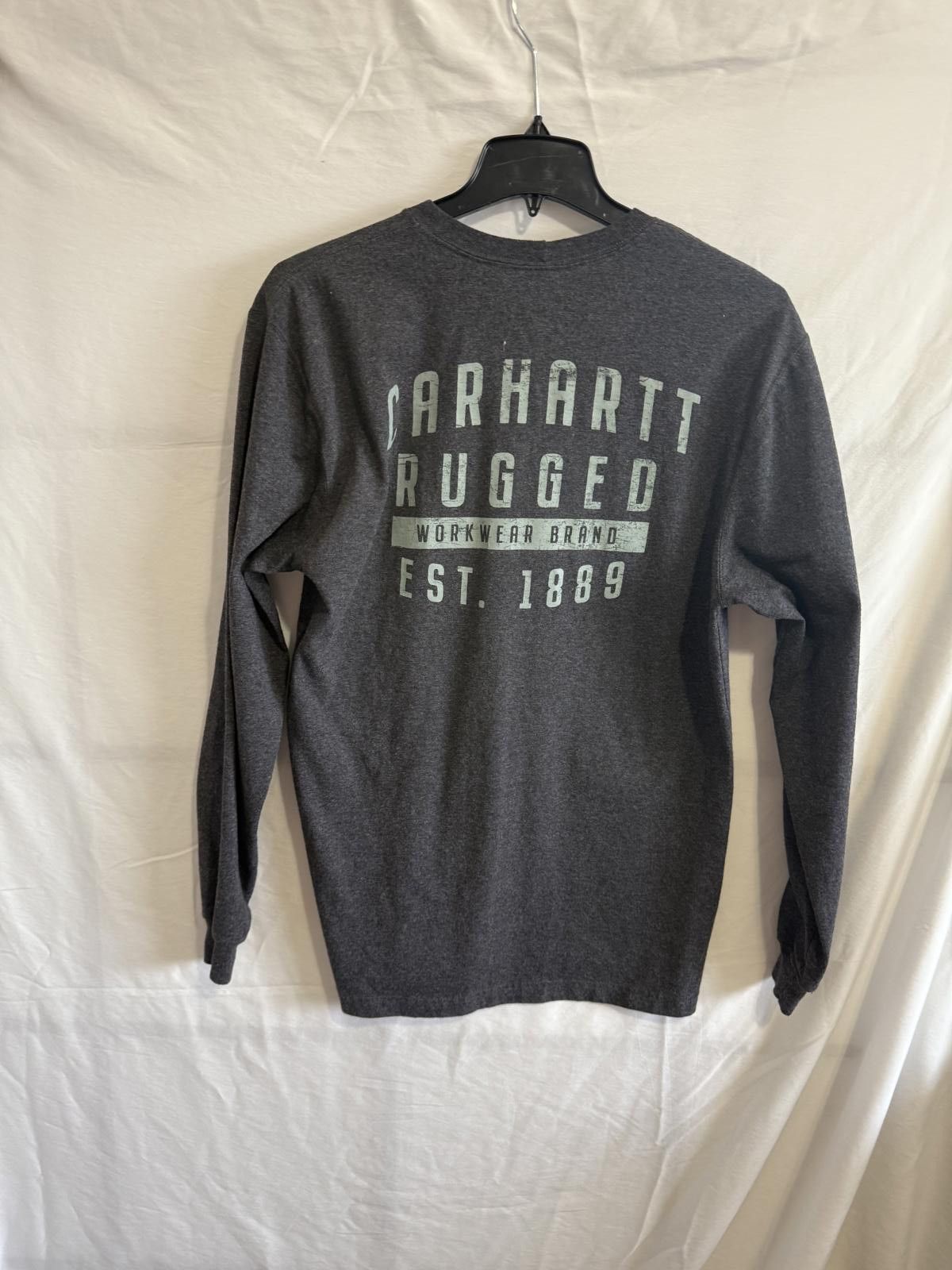 Carhartt Carhartt Rugged Long Sleeve Pocket T-Shirt sz M Original Fit Size US M / EU 48-50 / 2 - 2 Thumbnail
