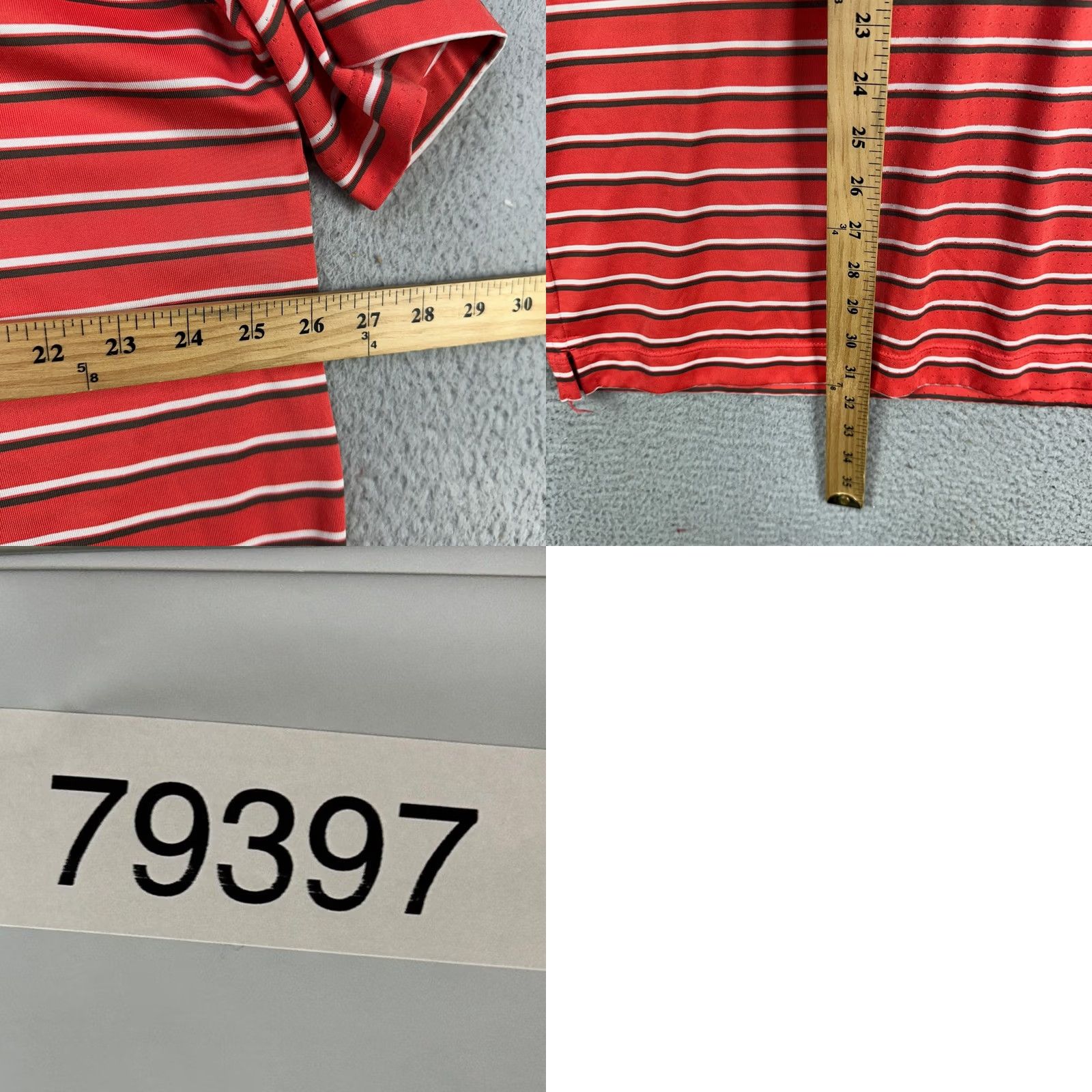 Nike Nike Dri-Fit Shirt Golf Polo Mens 2XL Orange Black White Double Stripes Rugby Size US XXL / EU 58 / 5 - 8 Thumbnail