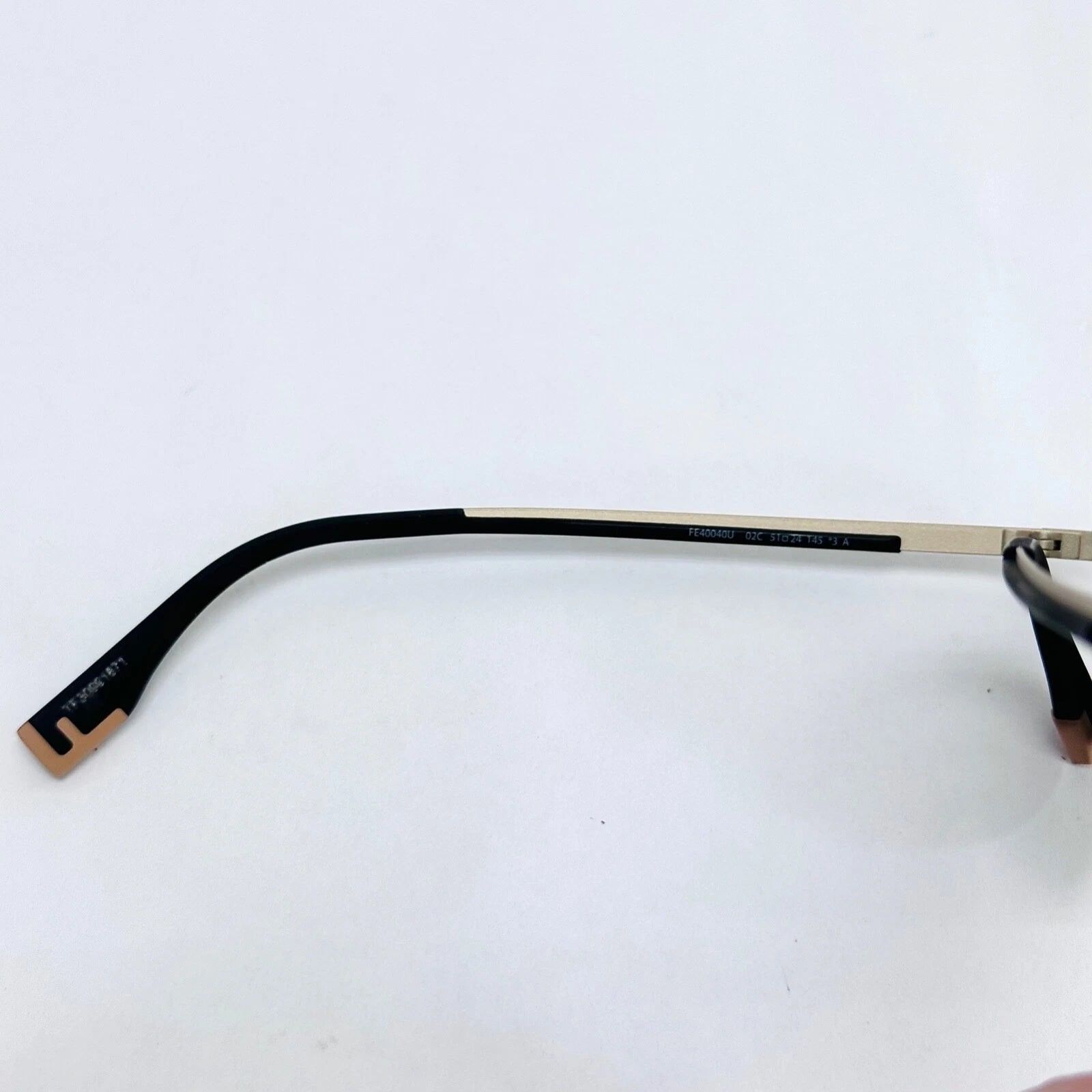 Fendi FENDI LIGHT 40040 Black FF Mirror Round Sunglasses FE40040U Size ONE SIZE - 8 Thumbnail