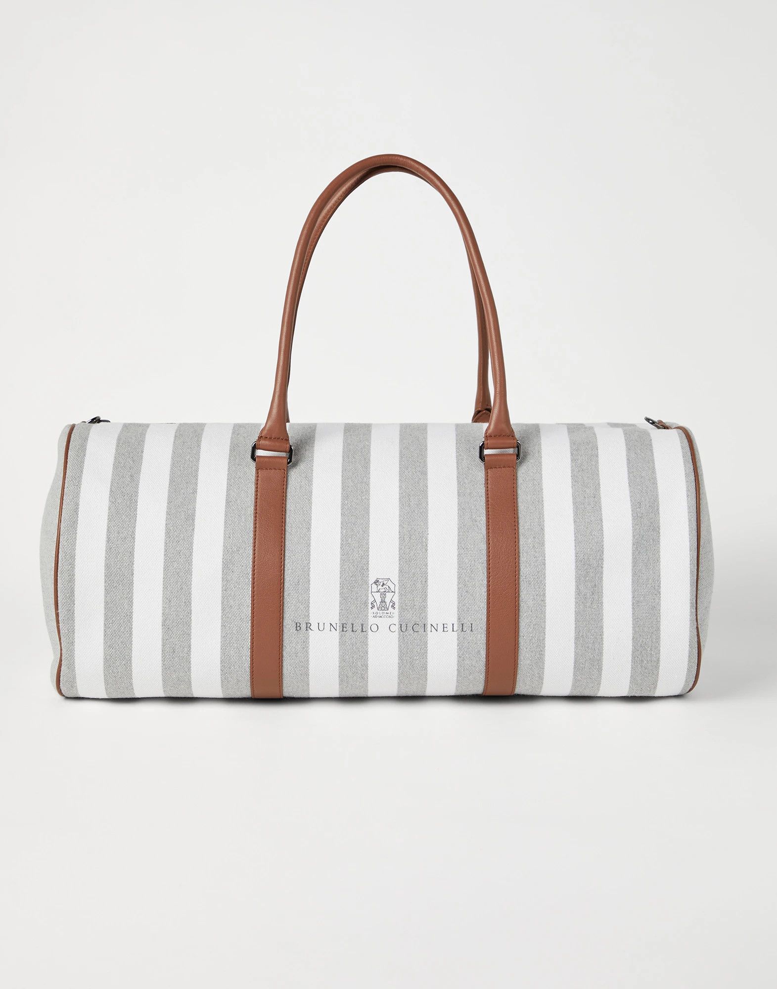 Brunello Cucinelli o1la1rc1a0425 Size: OS/Leather Handbag in Grey Size ONE SIZE - 1 Thumbnail