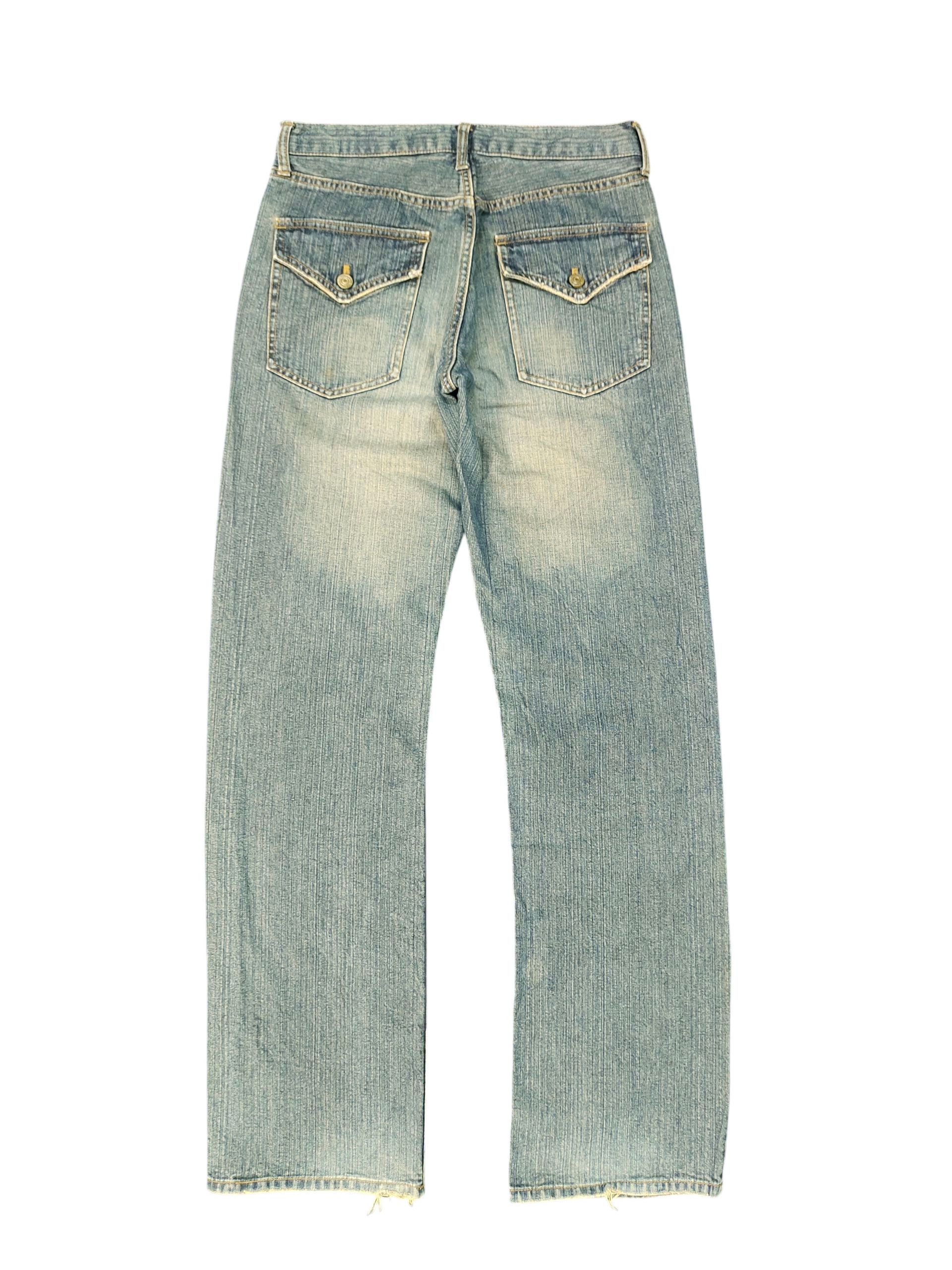 Bugle Boy Vintage Bugle Boy Usa Clawmark Distress Faded Denim Jeans Size US 30 / EU 46 - 8 Thumbnail