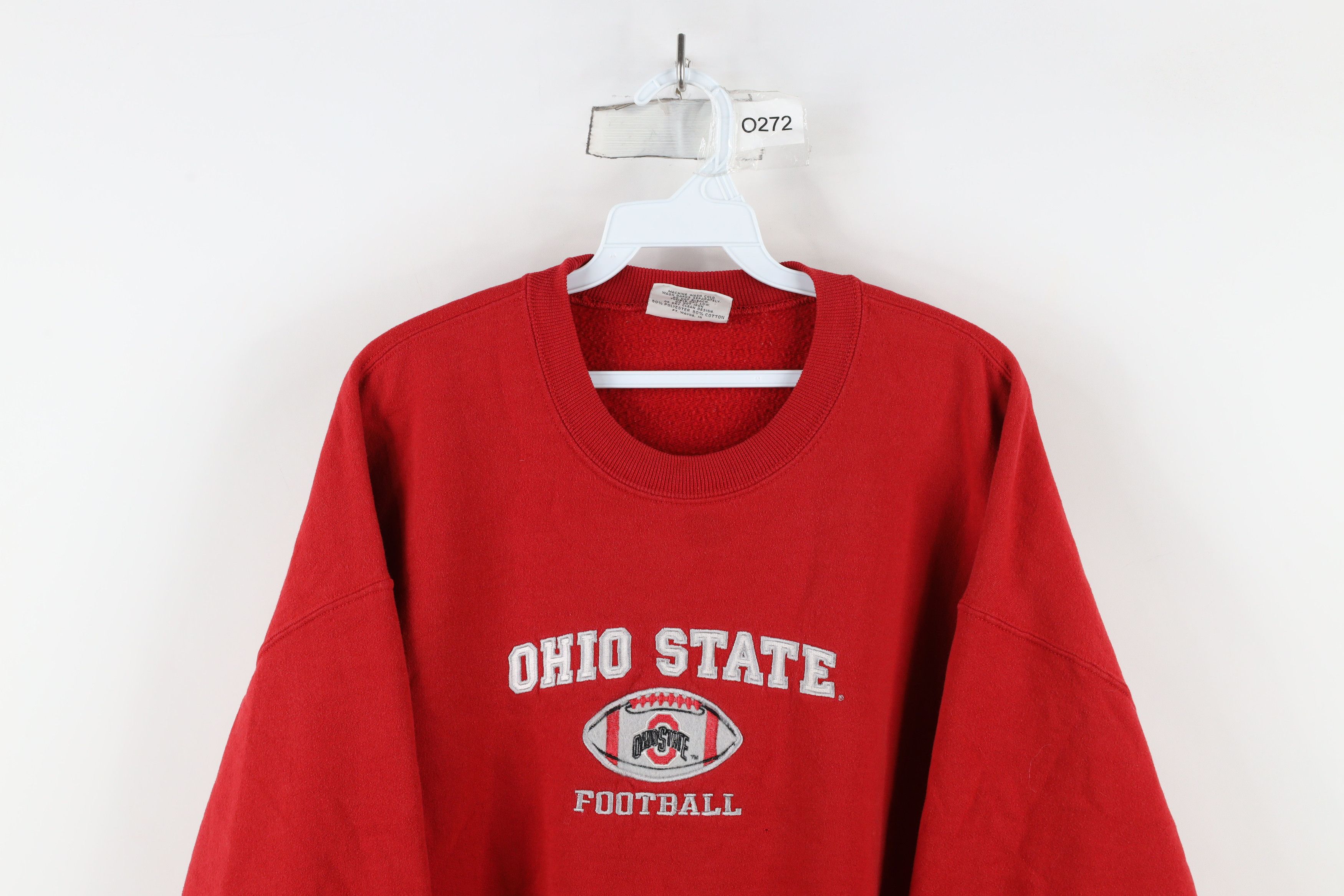 Vintage Vintage 90s Ohio State University Football Sweatshirt USA Size US XL / EU 56 / 4 - 2 Thumbnail