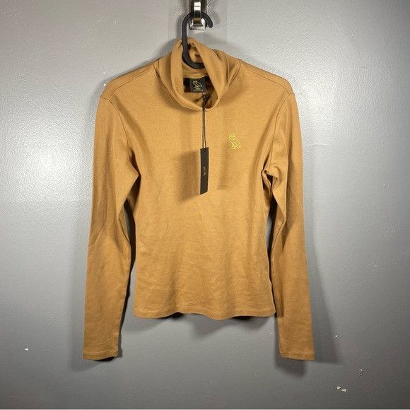 October's Very Own OVO Womens Turtleneck Long Sleeve Brown Size S / US 4 / IT 40 - 2 Thumbnail