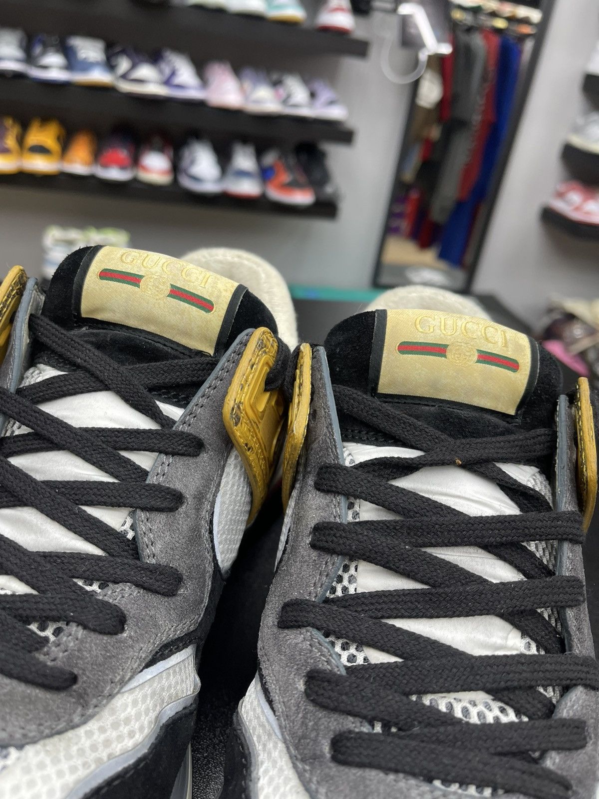 Gucci Size 8.5US/8G - Gucci Ultrapace Yellow Tejus Printed Size US 8.5 / EU 41-42 - 6 Thumbnail