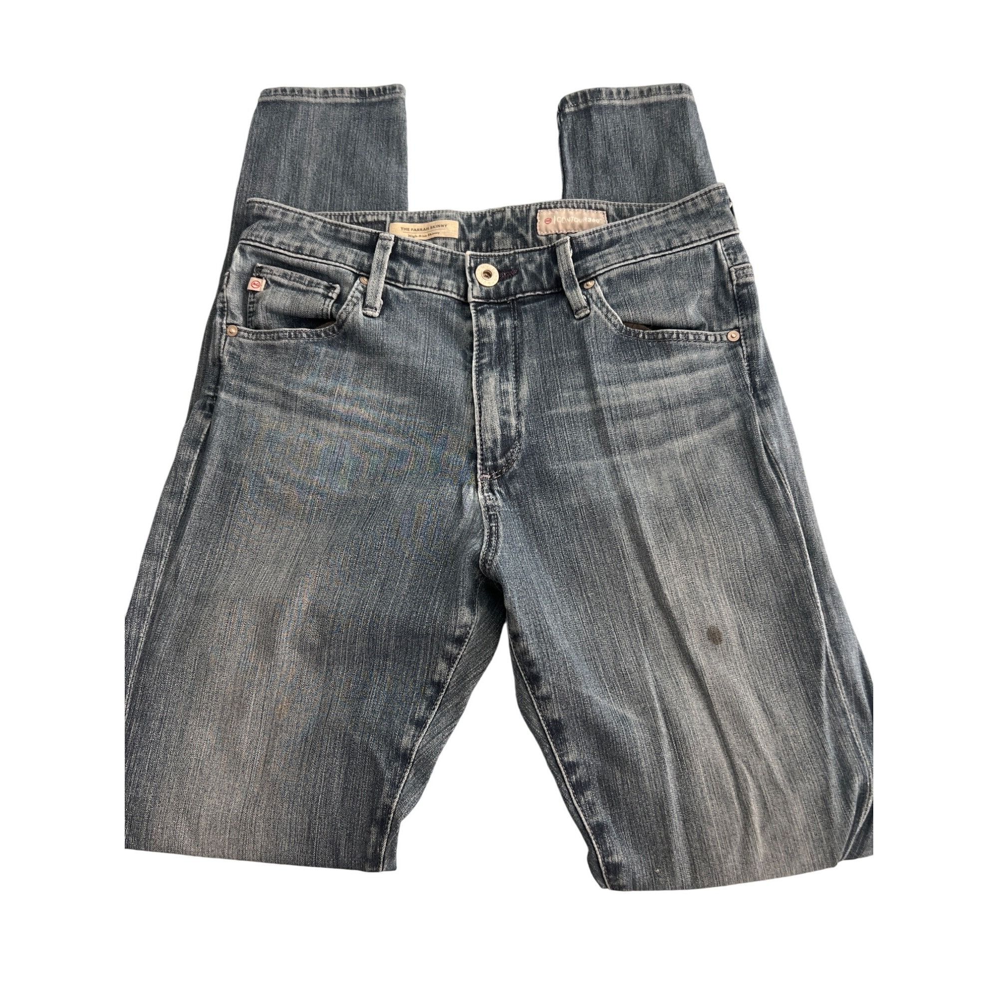 AG Adriano Goldschmied AG Adriano Goldschmied Farrah Skinny Jeans High Rise Contour Size 27" / US 4 / IT 40 - 1 Thumbnail