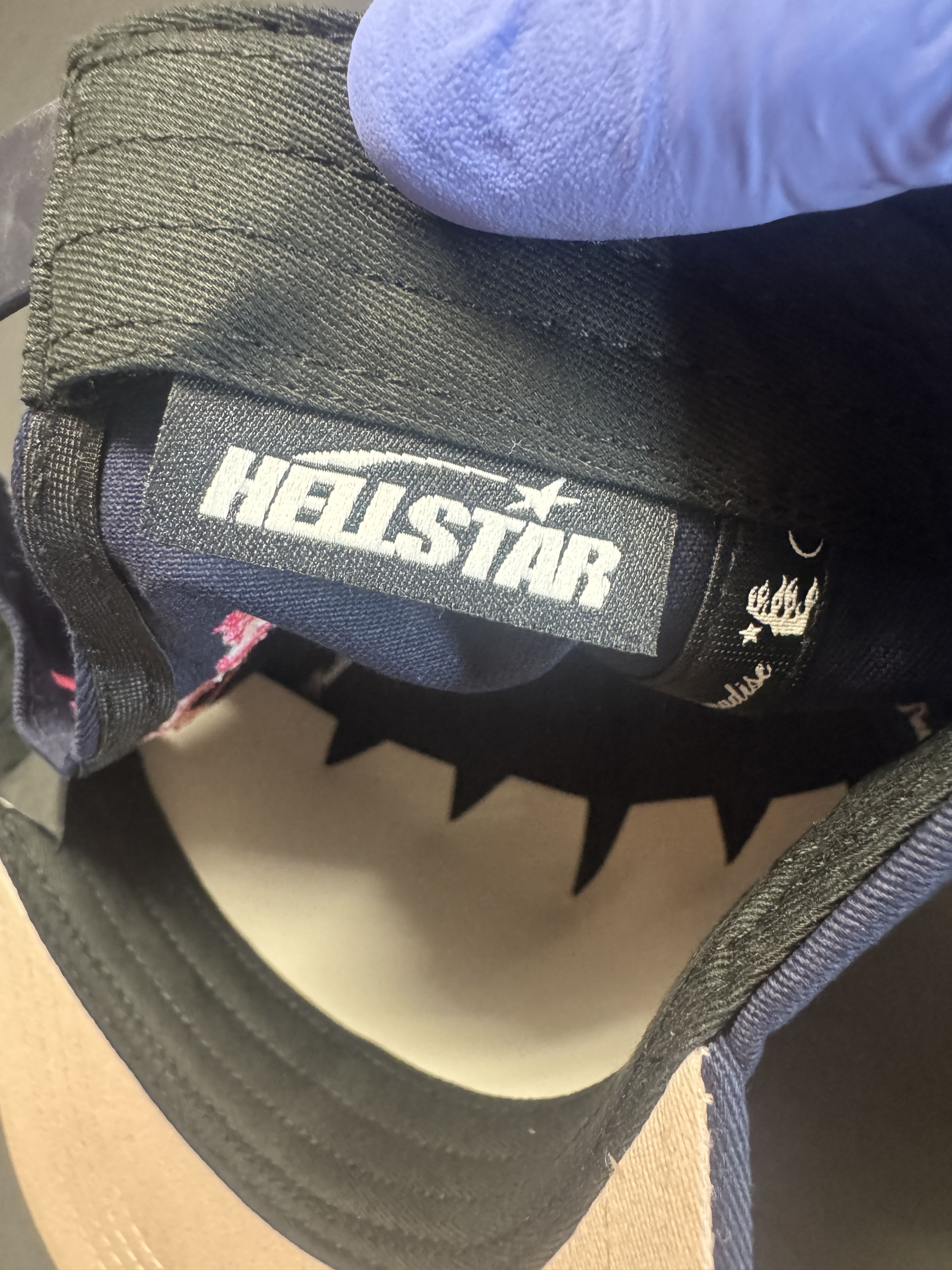 HELLSTAR HELLSTAR Rhinestone SnapBack Navy/Pink O/S Size ONE SIZE - 7 Thumbnail