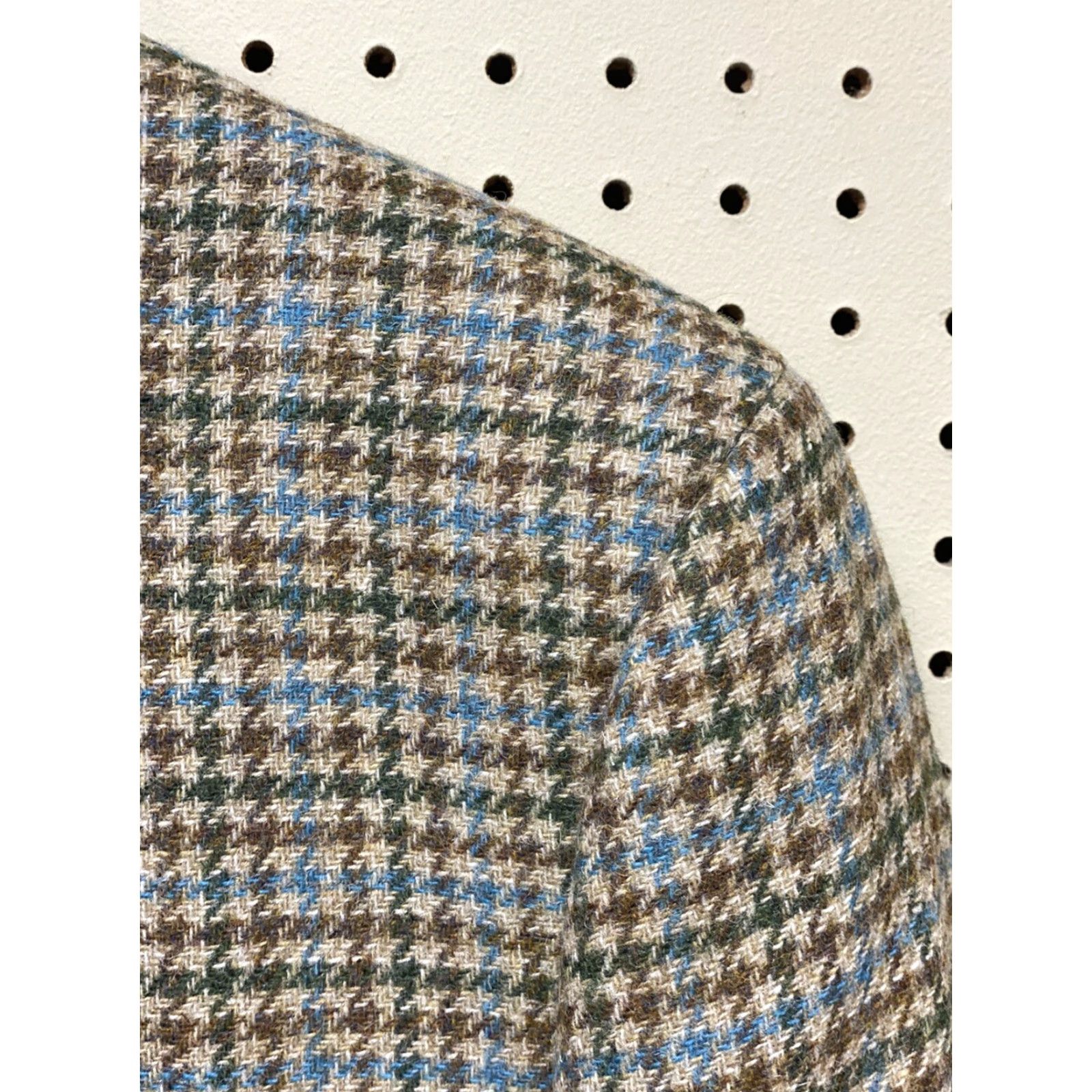 Vineyard Vines Vineyard Vines Sport Coat Jacket Men 42L Wool Houndstooth Check Two-Button Notch Lapel Brown Tan Aqua Green Multicolor 42L Size US XS / EU 42 / 0 - 3 Thumbnail