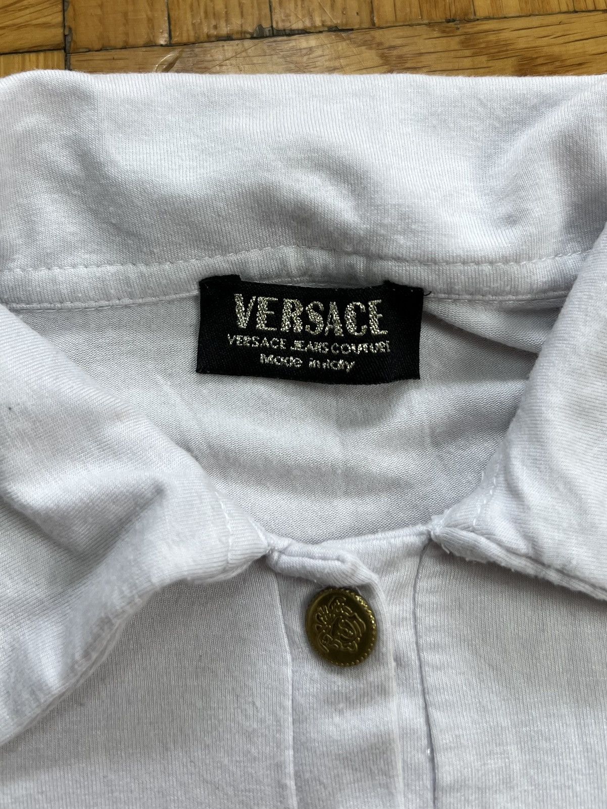 Versace Longsleeve Versace logo medusa buttons italy Size S / US 4 / IT 40 - 5 Thumbnail