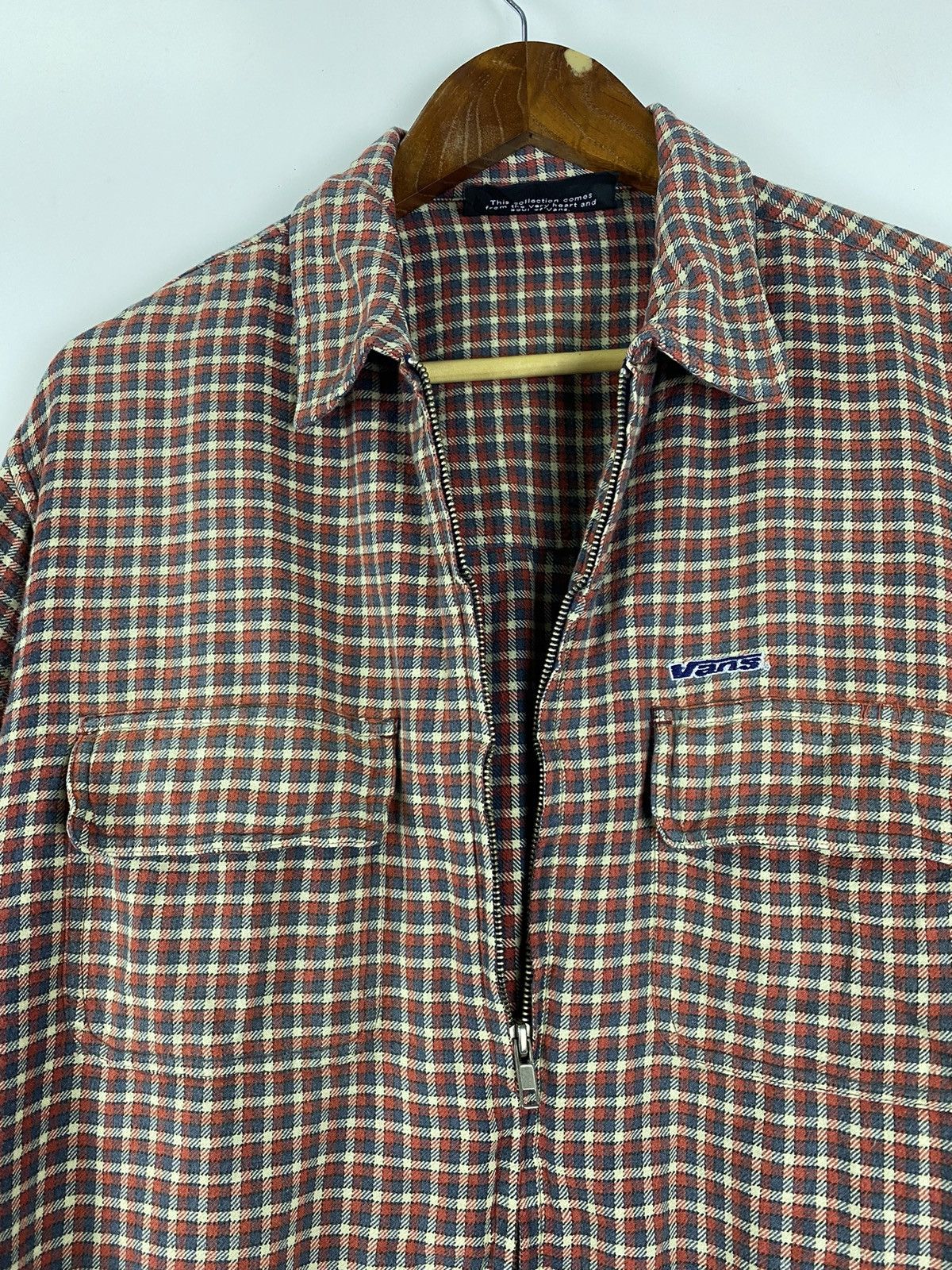 Vans × Vintage Vintage Vans Zip up flannel Size US L / EU 52-54 / 3 - 7 Thumbnail